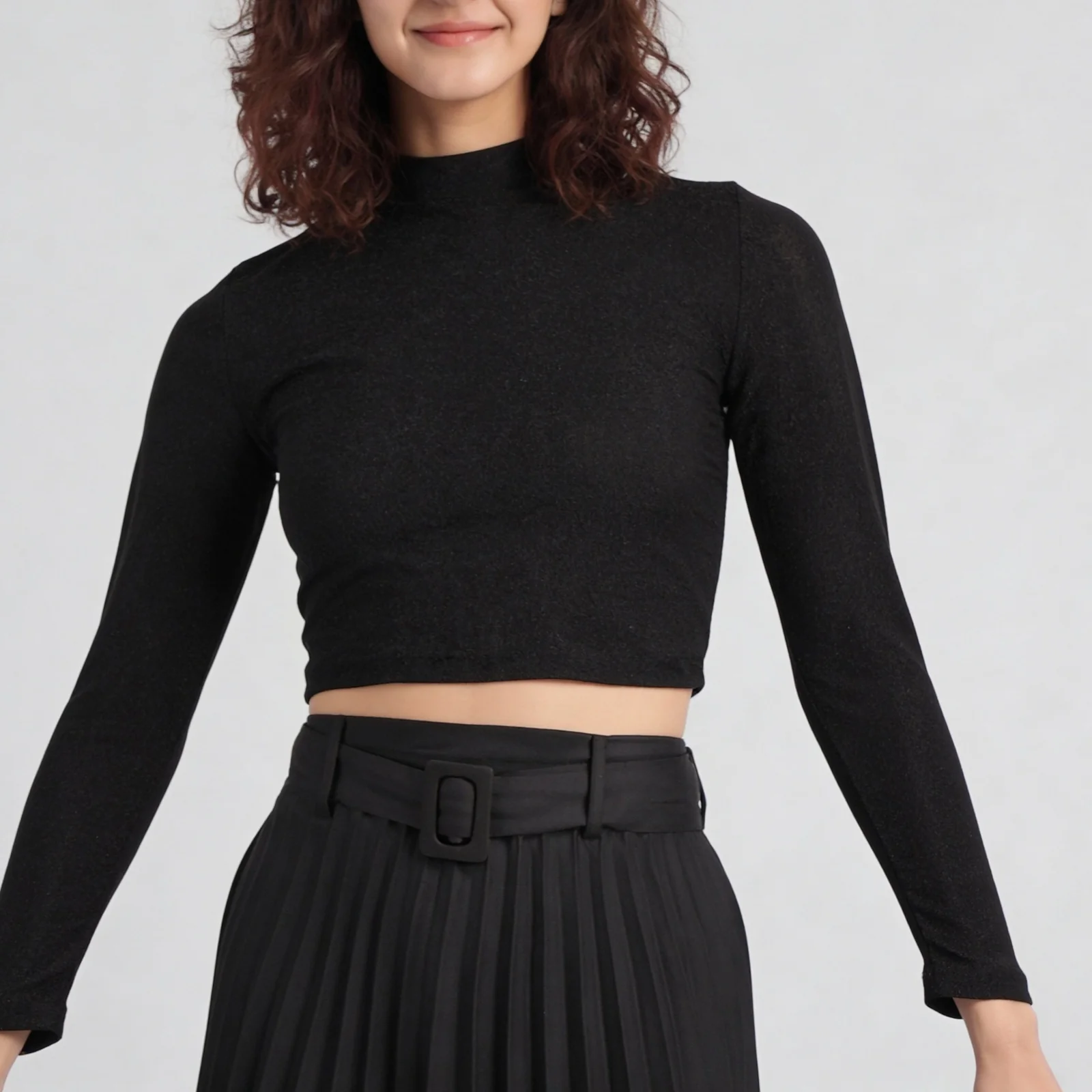Slim Fit Embellished Crop T-Shirt - Image 4