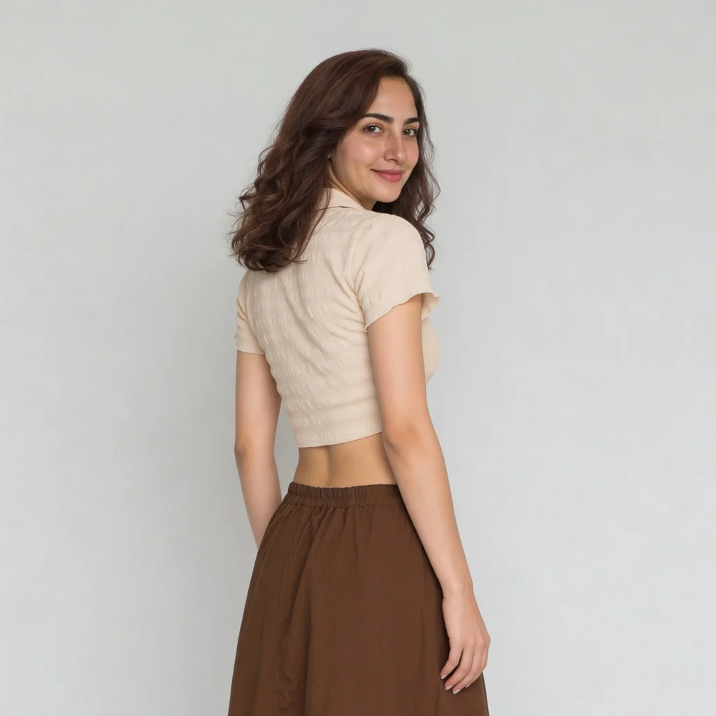 Slim Fit Front Ruched Top - Image 3