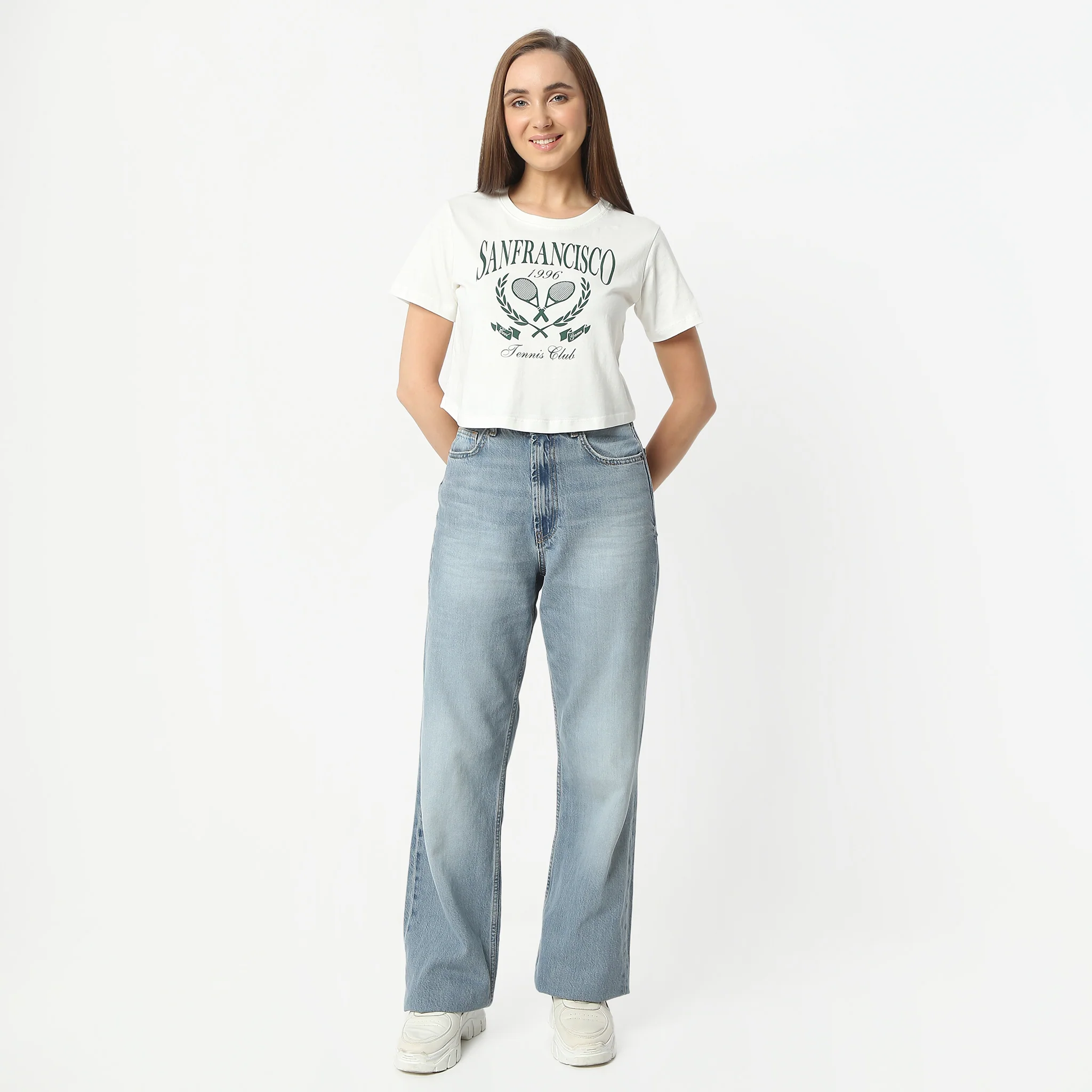 Slim Fit Graphic Round Neck Short Short Sleeve T-Shirt - Image 2