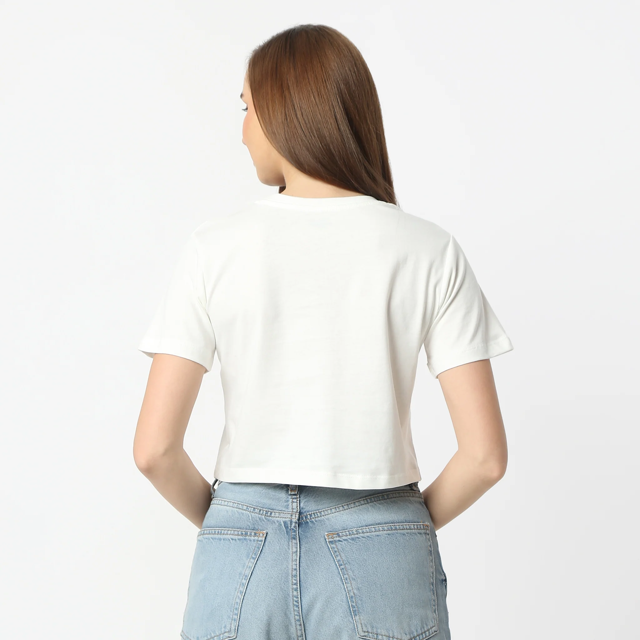 Slim Fit Graphic Round Neck Short Short Sleeve T-Shirt - Image 3