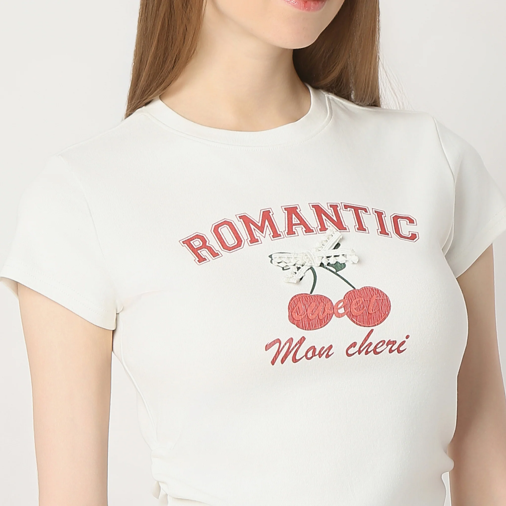 Slim Fit Graphic Short Sleeve Made With Comfortable Fabric And Unique Front Print T-Shirt - Image 5