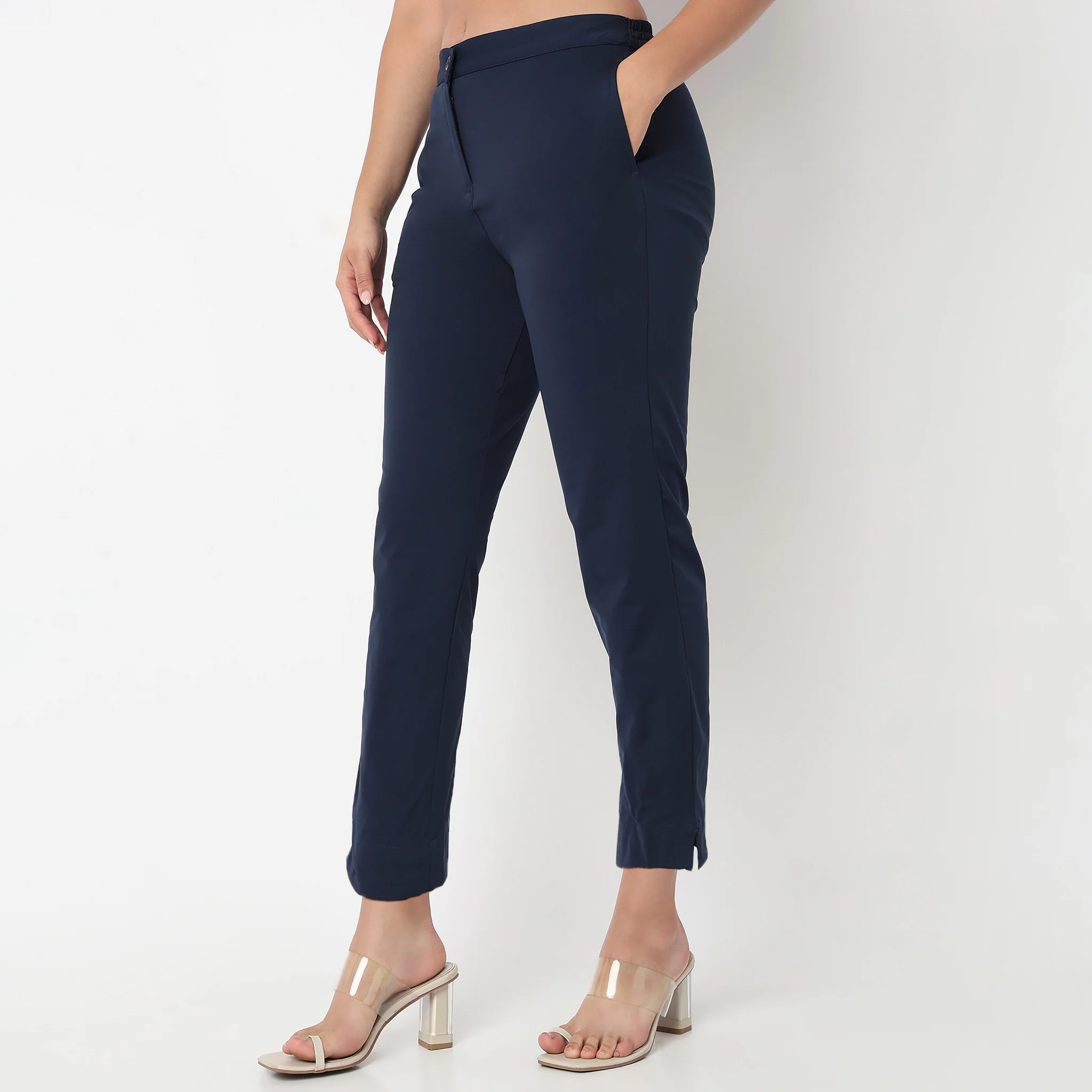 Air Dry Slim Fit High Rise Tapered Pant - Image 10