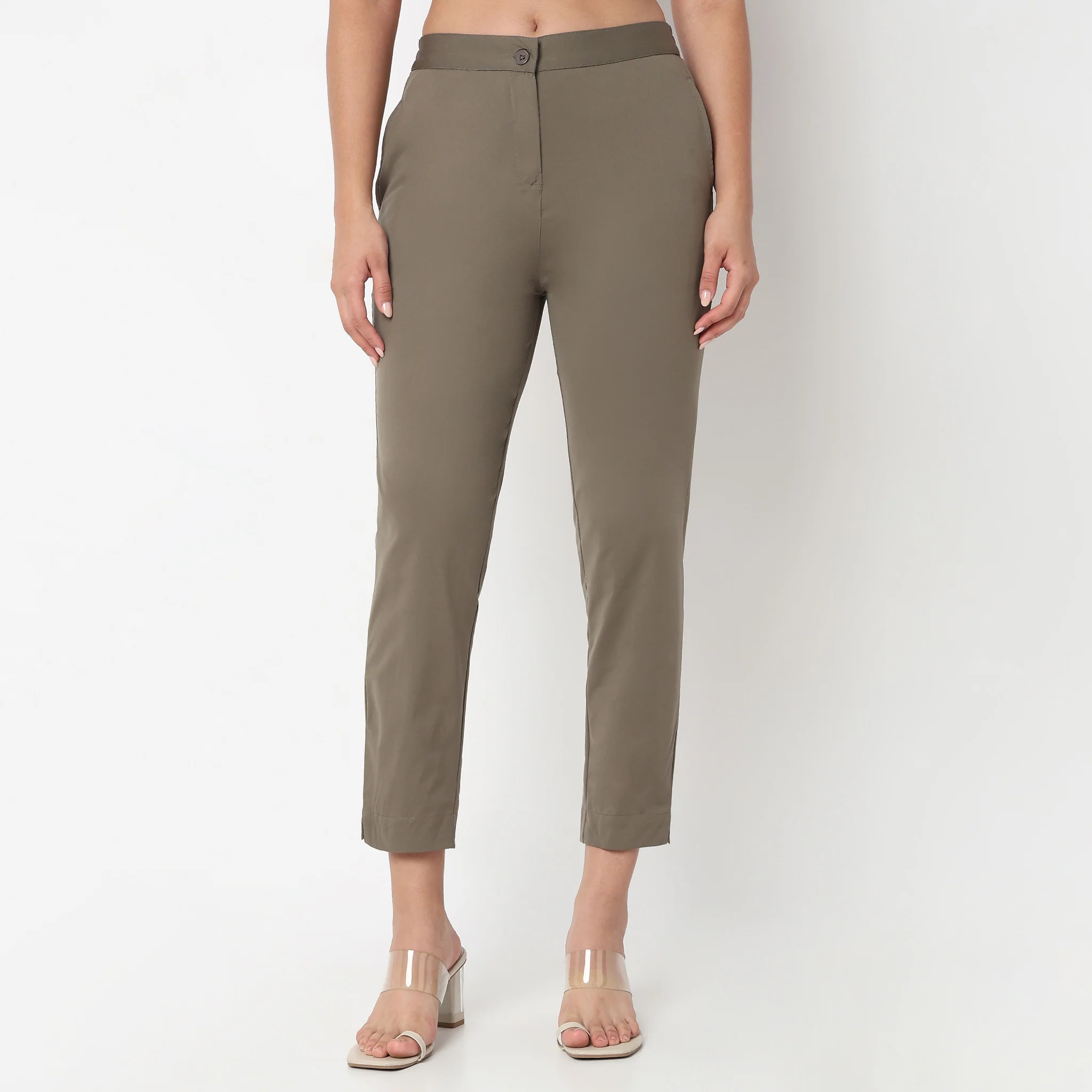 Air Dry Slim Fit High Rise Tapered Pant - Image 12