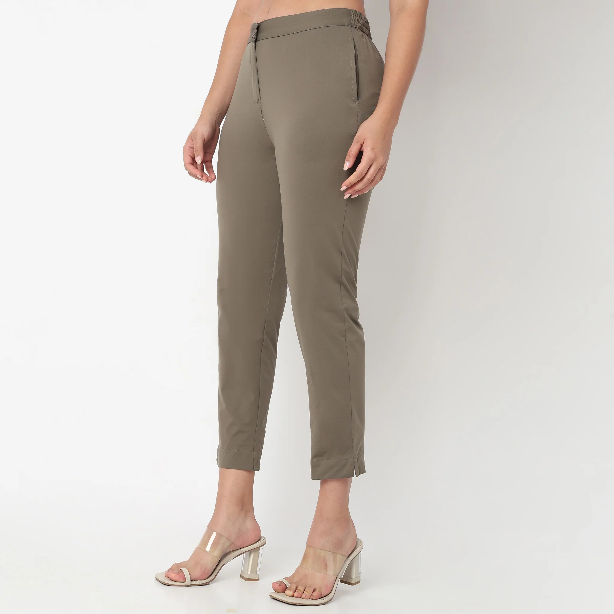 Air Dry Slim Fit High Rise Tapered Pant - Image 15
