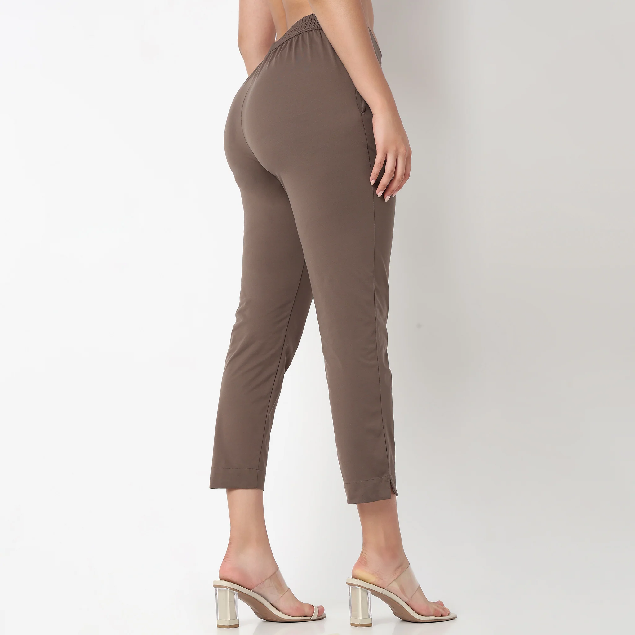 Air Dry Slim Fit High Rise Tapered Pant - Image 3