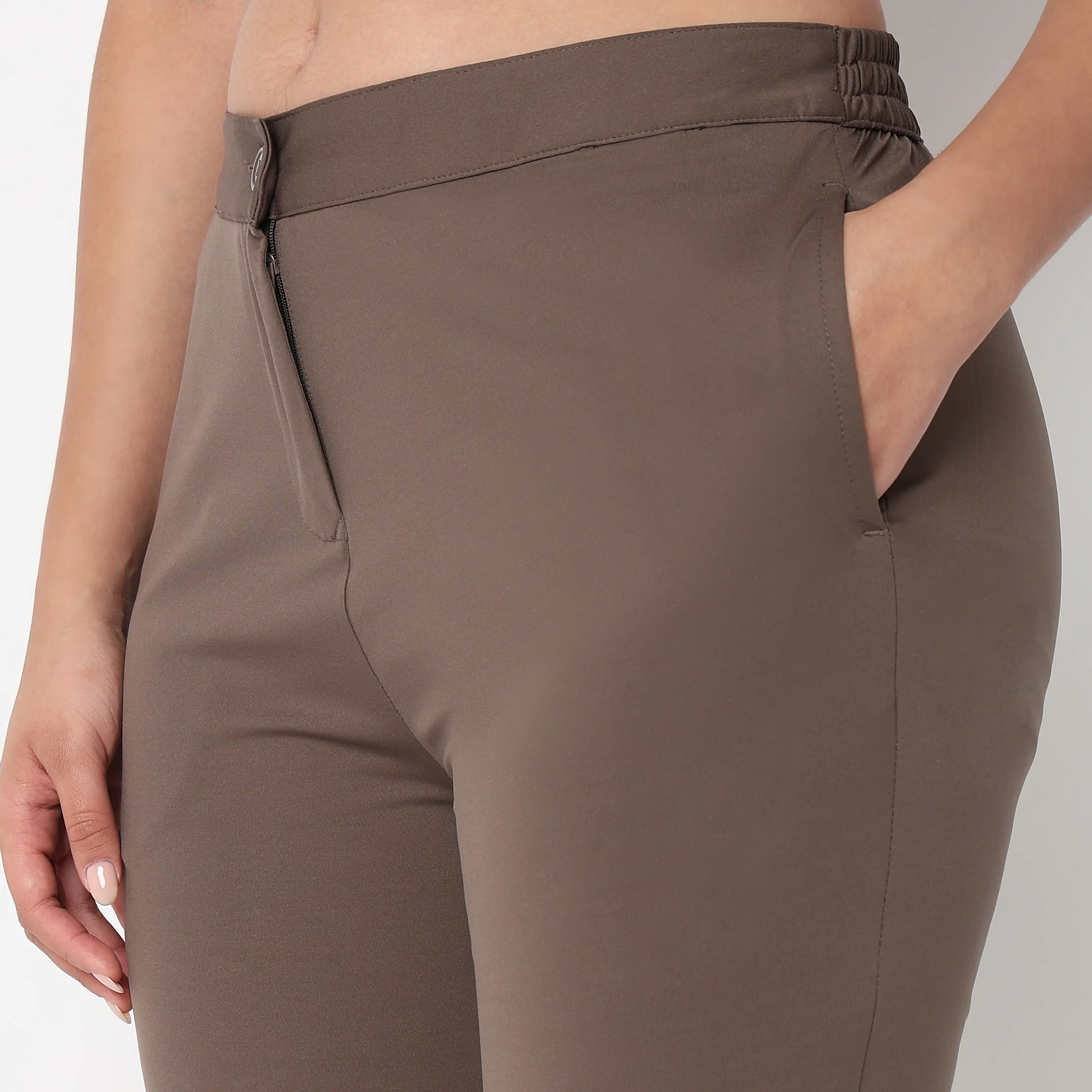 Air Dry Slim Fit High Rise Tapered Pant - Image 4