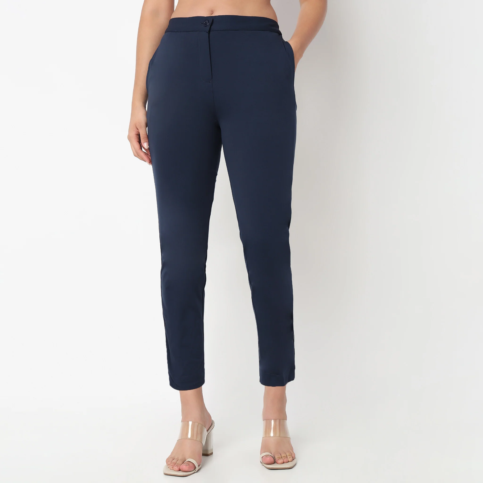 Air Dry Slim Fit High Rise Tapered Pant - Image 7