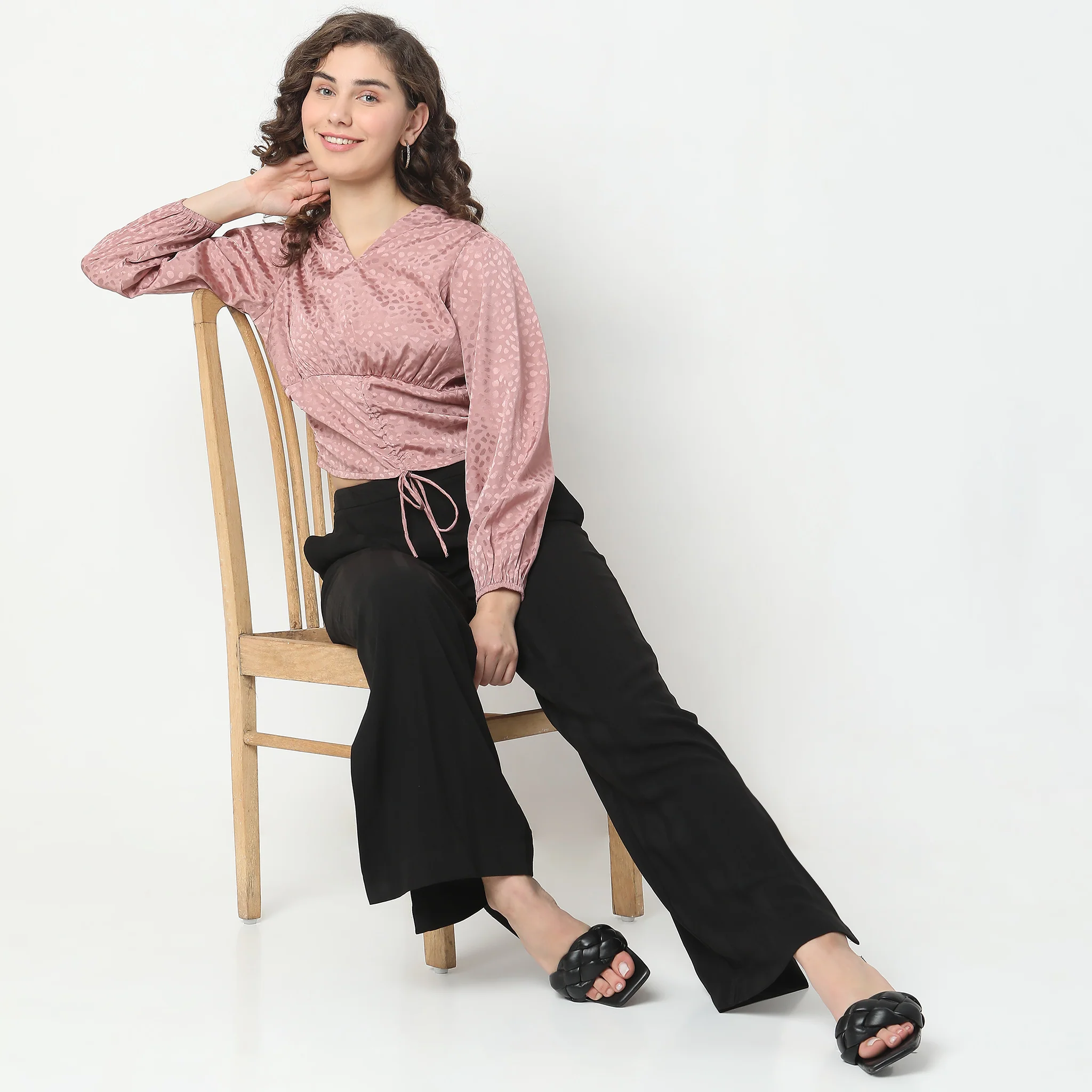 Slim Fit Jacquard Top - Image 6