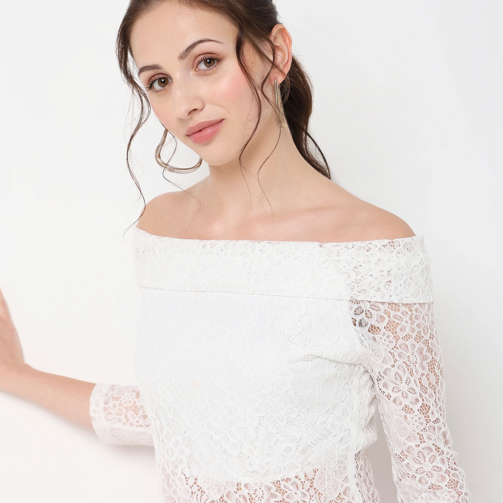 Slim Fit Lace Top - Image 4