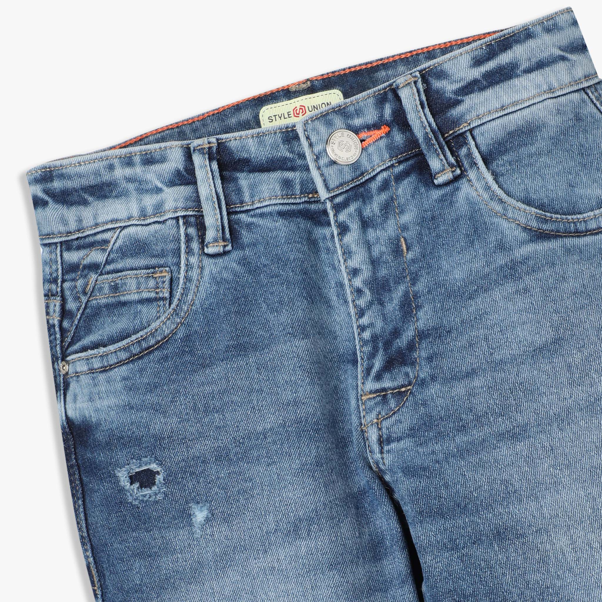 Slim Fit Light Washed Boys Denim Jeans - Image 3