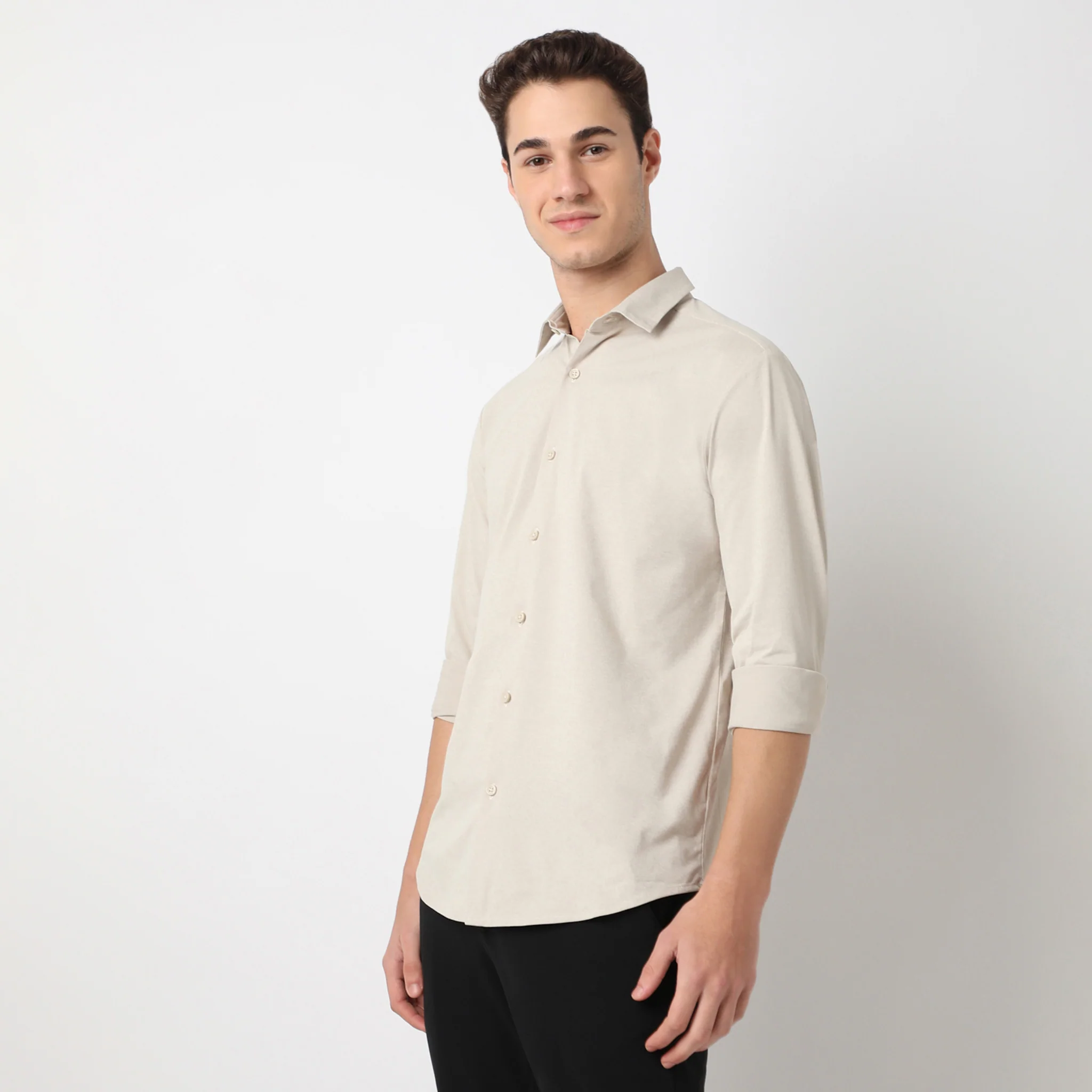 Travelator™ 2025 Shirt - 4-Way Ultra Stretch Slim Fit Wash & Wear - "Zero Top Stitch" - Saville Row Finish Full Sleeves- Made For Travel - Image 10