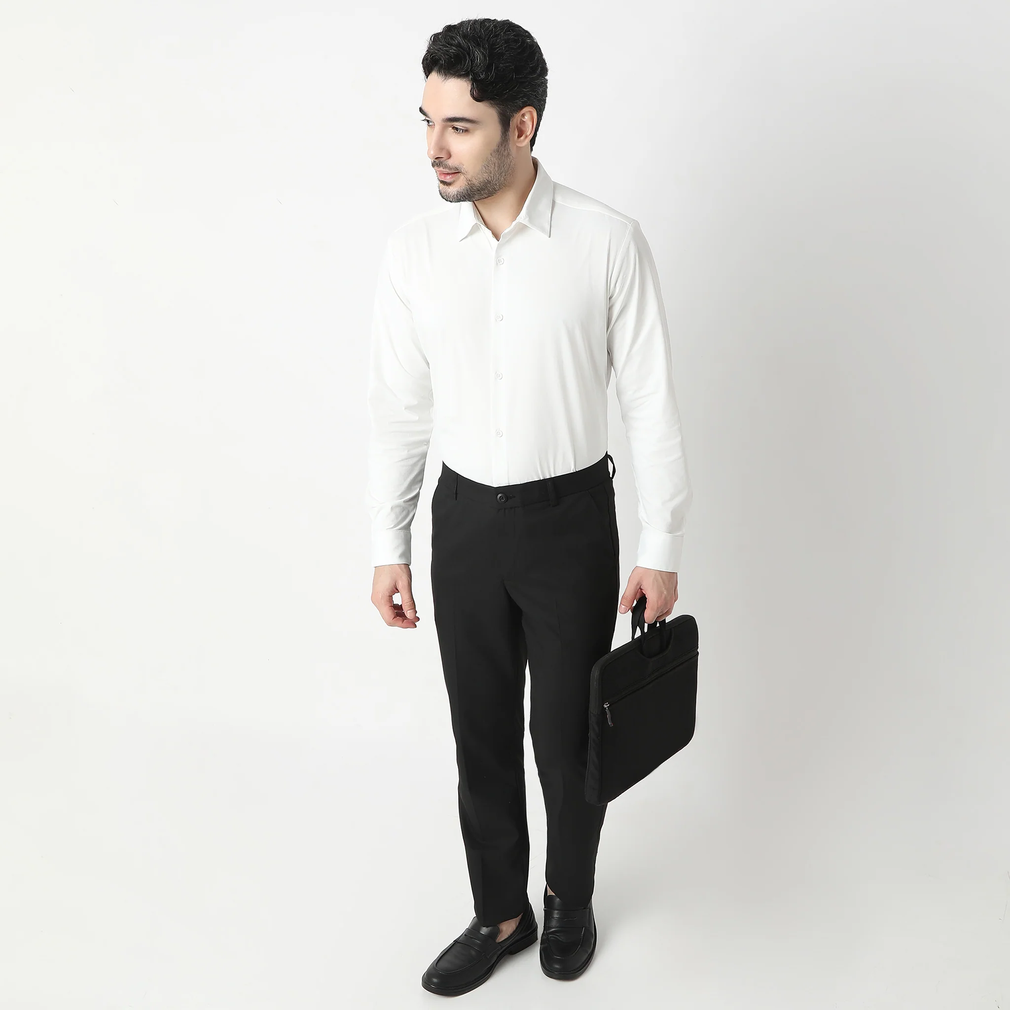 Travelator™ 2025 Shirt - 4-Way Ultra Stretch Slim Fit Wash & Wear - "Zero Top Stitch" - Saville Row Finish Full Sleeves- Made For Travel - Image 21