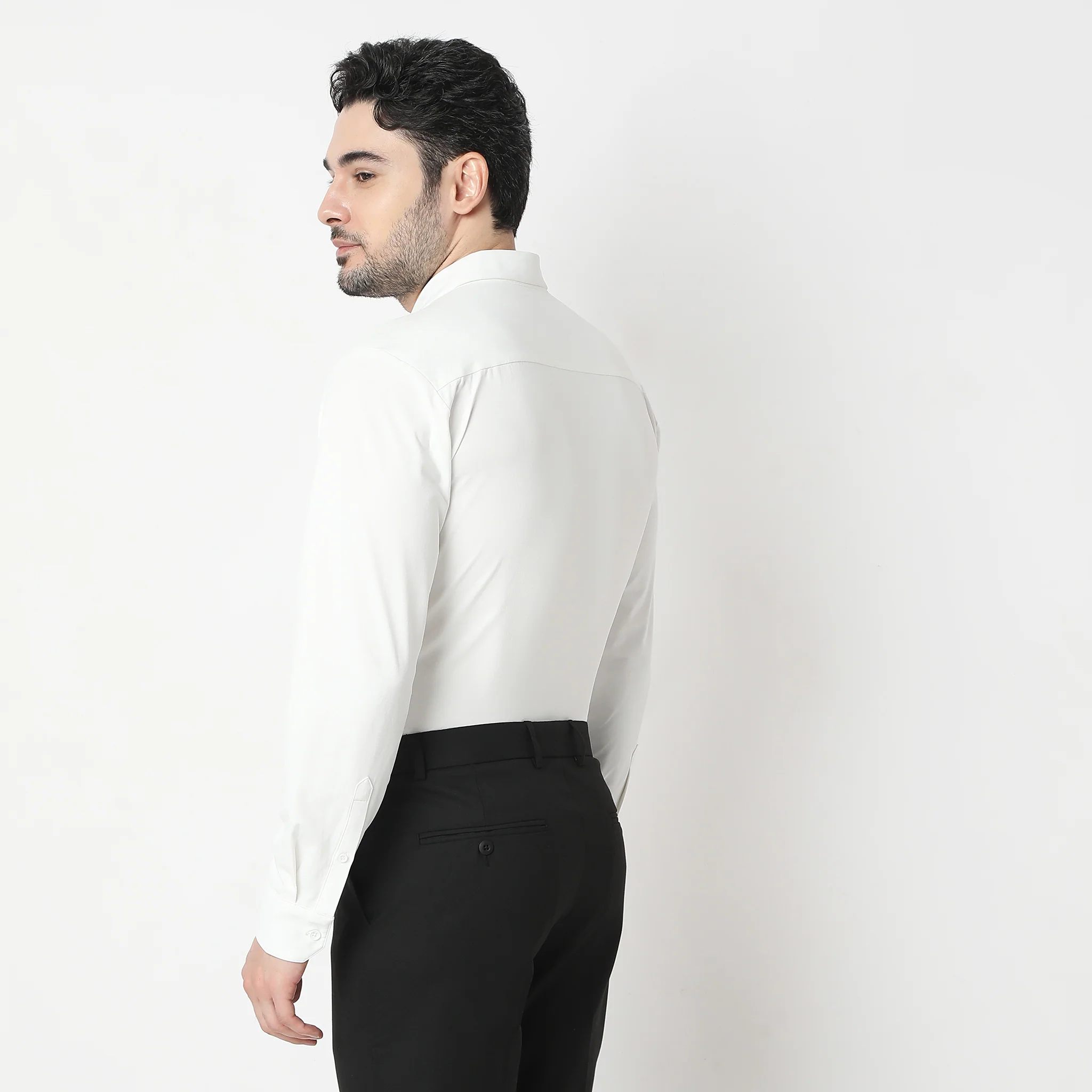 Travelator™ 2025 Shirt - 4-Way Ultra Stretch Slim Fit Wash & Wear - "Zero Top Stitch" - Saville Row Finish Full Sleeves- Made For Travel - Image 23