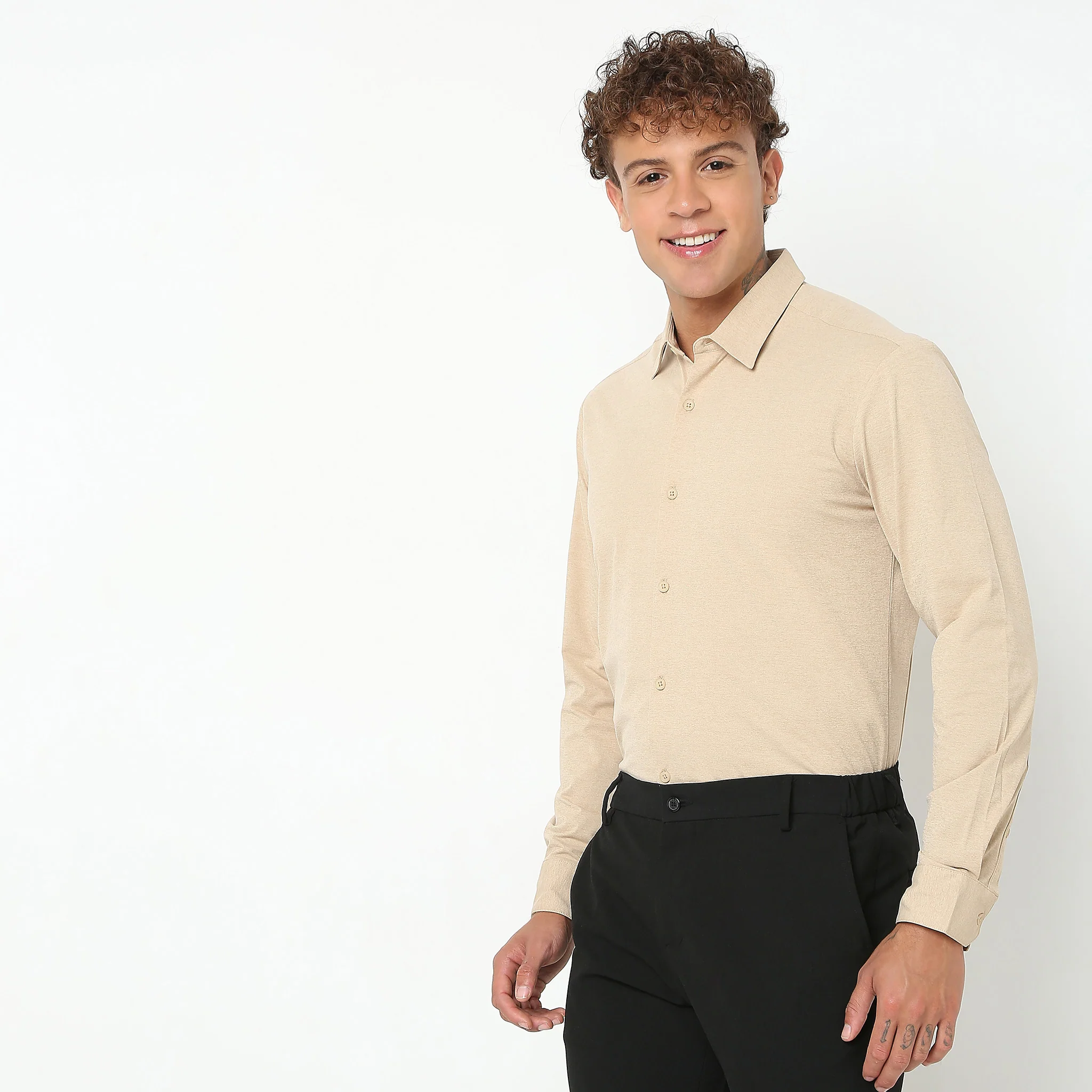 Travelator™ 2025 Shirt - 4-Way Ultra Stretch Slim Fit Wash & Wear - "Zero Top Stitch" - Saville Row Finish Full Sleeves- Made For Travel - Image 28