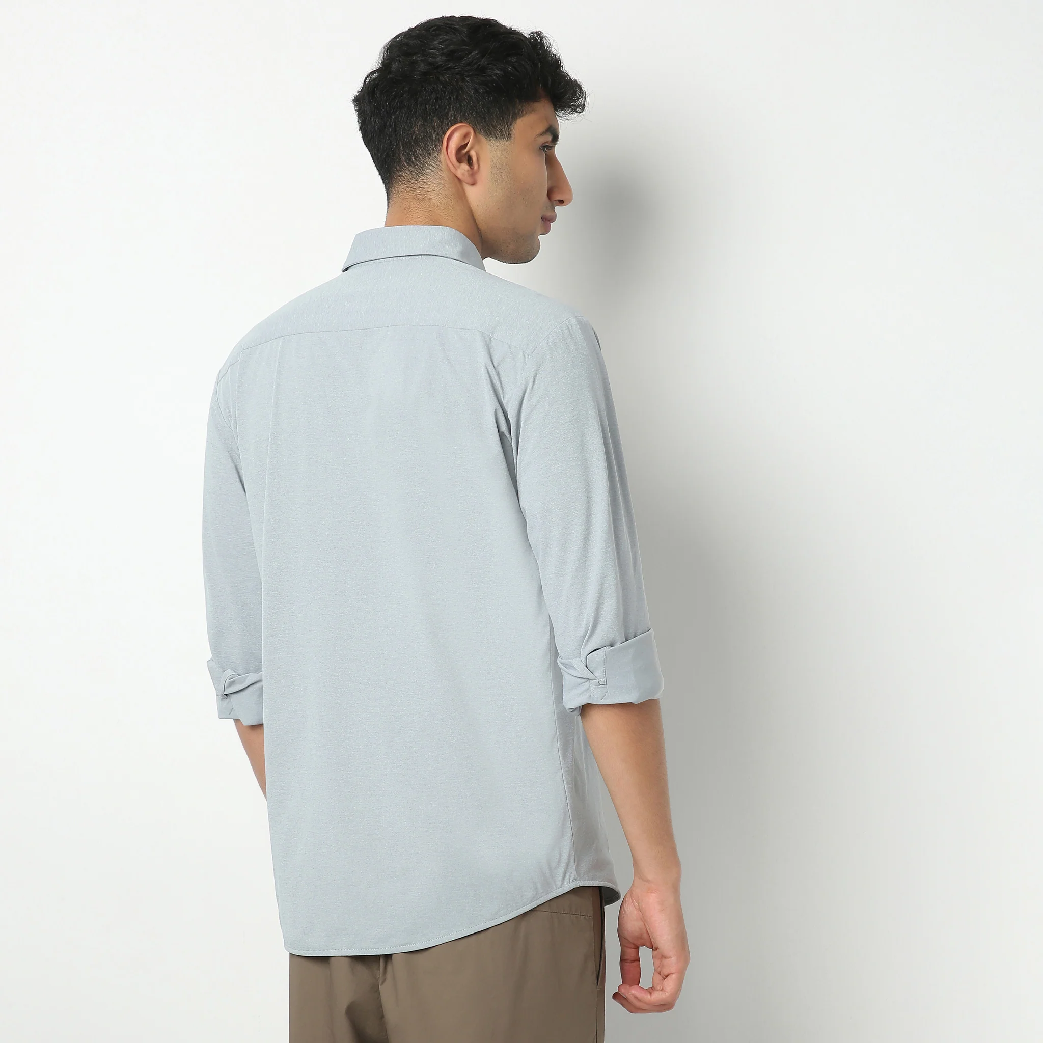 Travelator™ 2025 Shirt - 4-Way Ultra Stretch Slim Fit Wash & Wear - "Zero Top Stitch" - Saville Row Finish Full Sleeves- Made For Travel - Image 33
