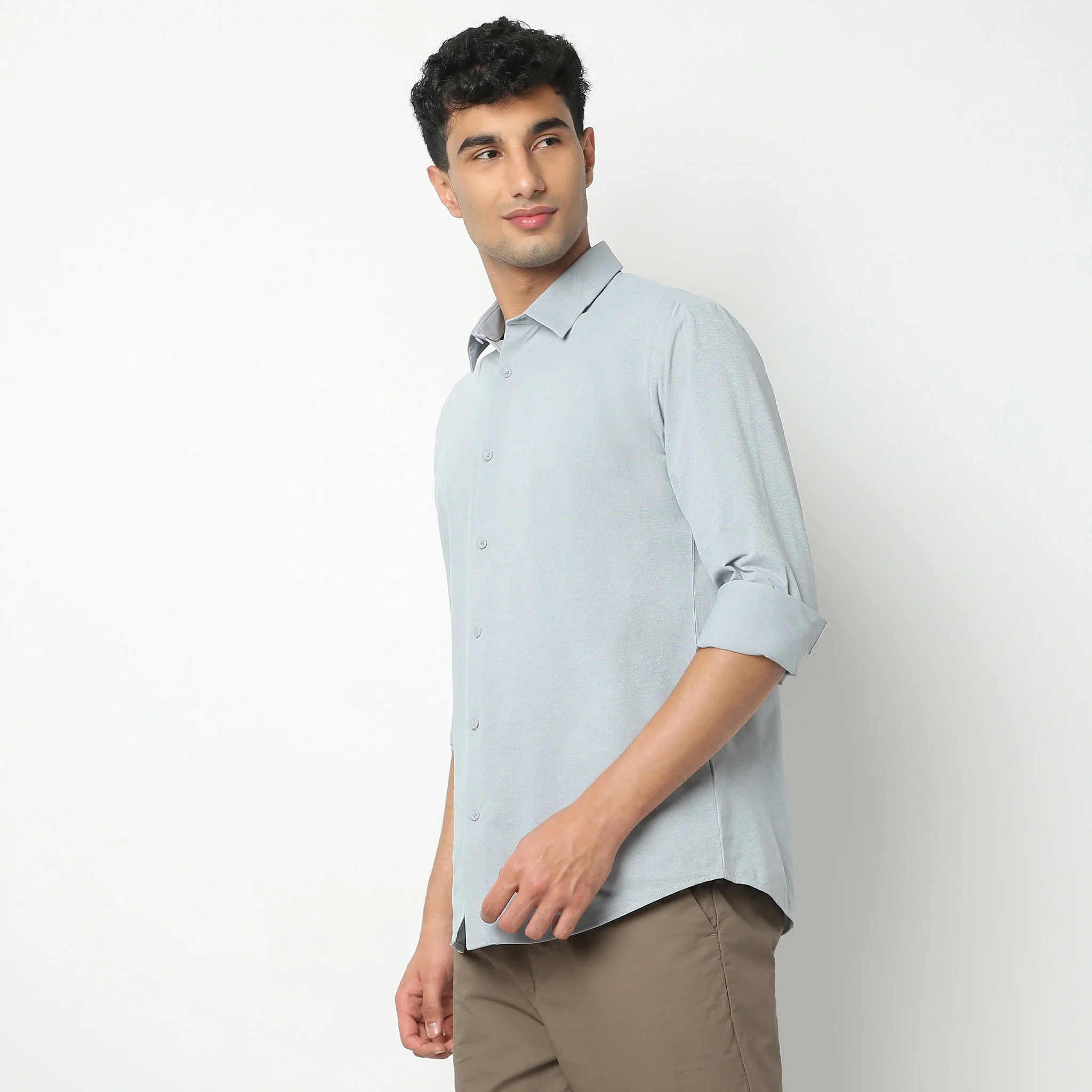 Travelator™ 2025 Shirt - 4-Way Ultra Stretch Slim Fit Wash & Wear - "Zero Top Stitch" - Saville Row Finish Full Sleeves- Made For Travel - Image 35