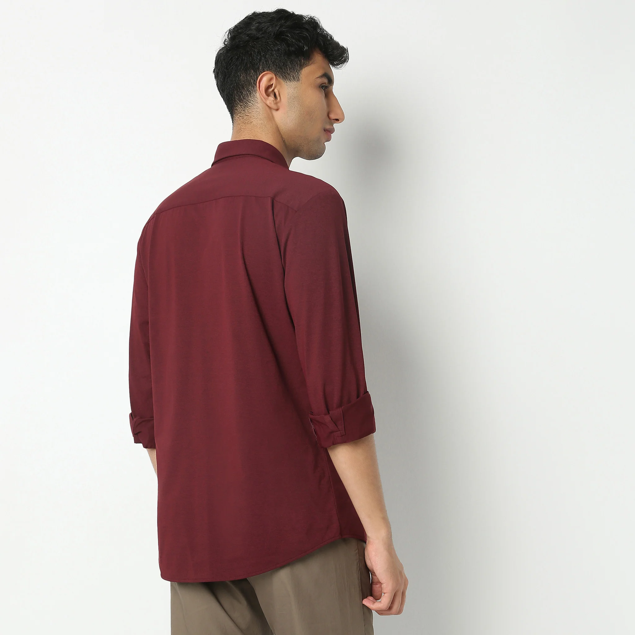 Travelator™ 2025 Shirt - 4-Way Ultra Stretch Slim Fit Wash & Wear - "Zero Top Stitch" - Saville Row Finish Full Sleeves- Made For Travel - Image 38