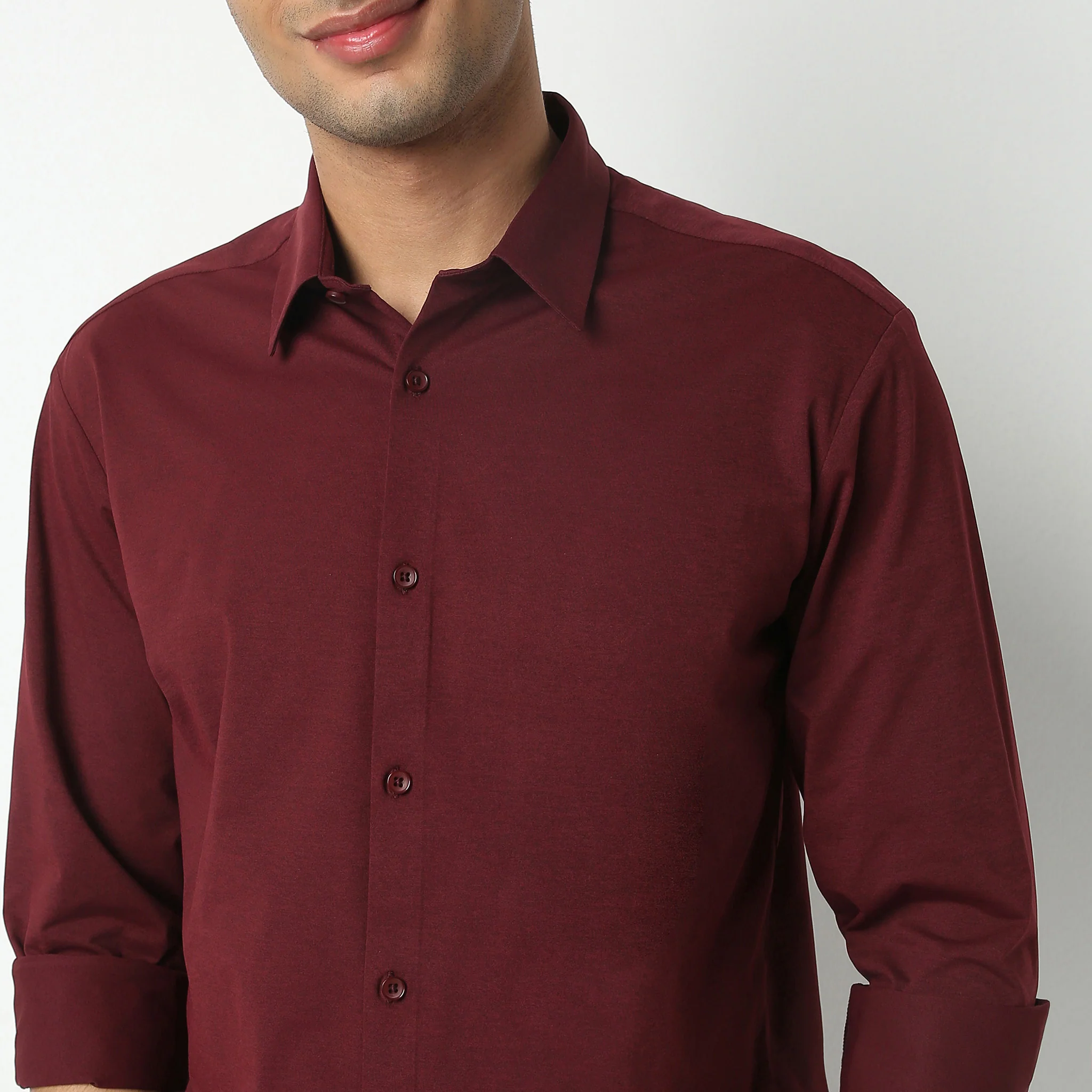 Travelator™ 2025 Shirt - 4-Way Ultra Stretch Slim Fit Wash & Wear - "Zero Top Stitch" - Saville Row Finish Full Sleeves- Made For Travel - Image 39