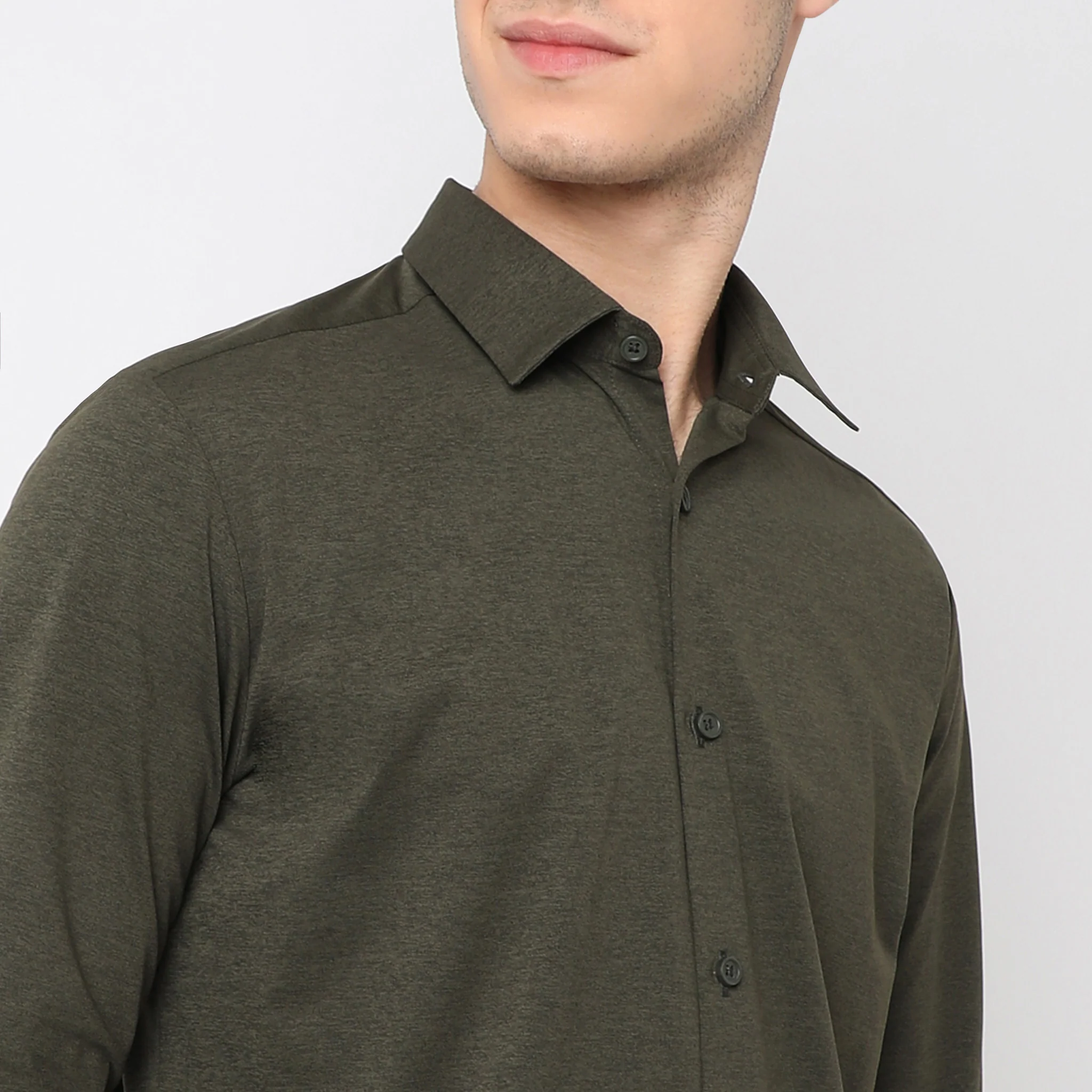 Travelator™ 2025 Shirt - 4-Way Ultra Stretch Slim Fit Wash & Wear - "Zero Top Stitch" - Saville Row Finish Full Sleeves- Made For Travel - Image 4