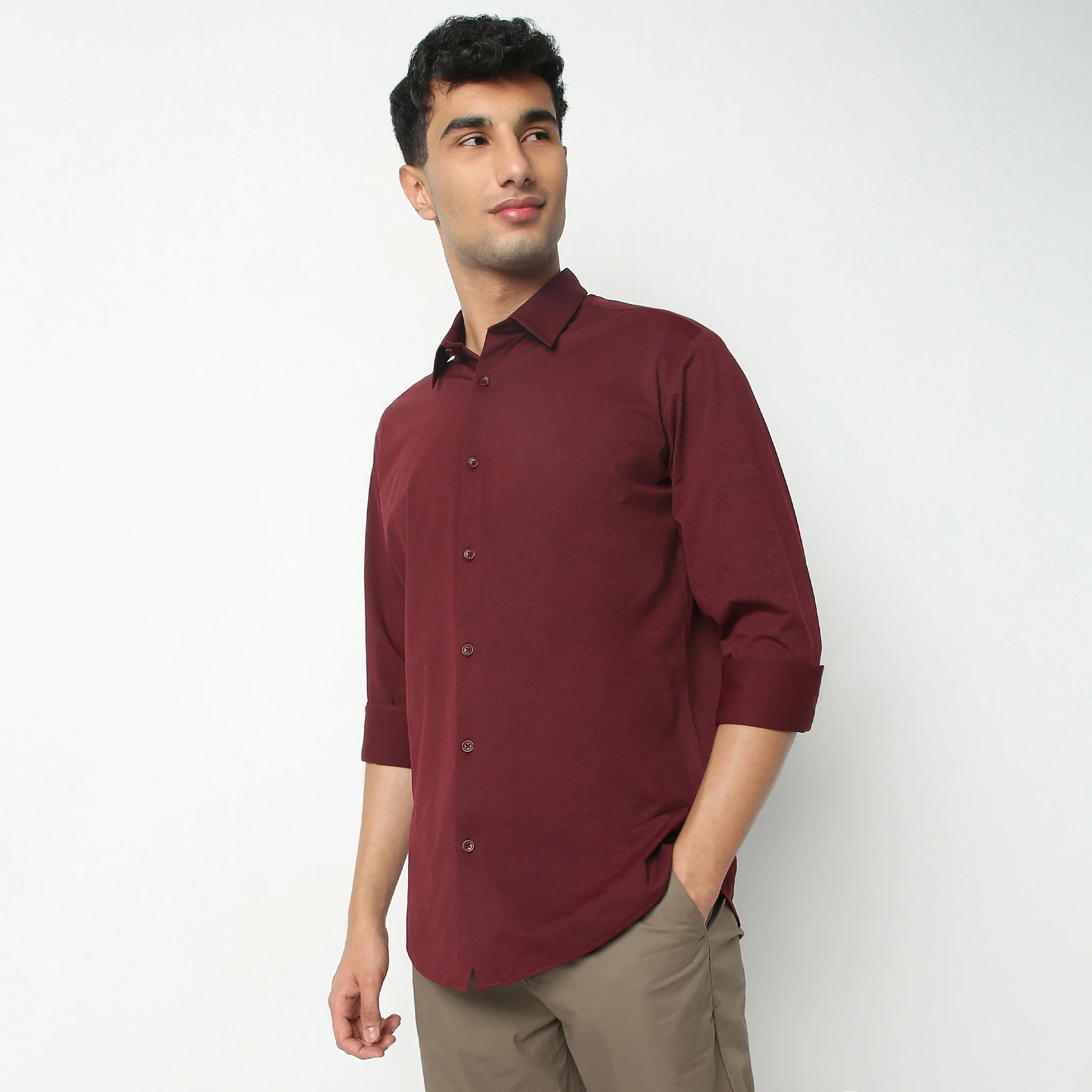 Travelator™ 2025 Shirt - 4-Way Ultra Stretch Slim Fit Wash & Wear - "Zero Top Stitch" - Saville Row Finish Full Sleeves- Made For Travel - Image 40