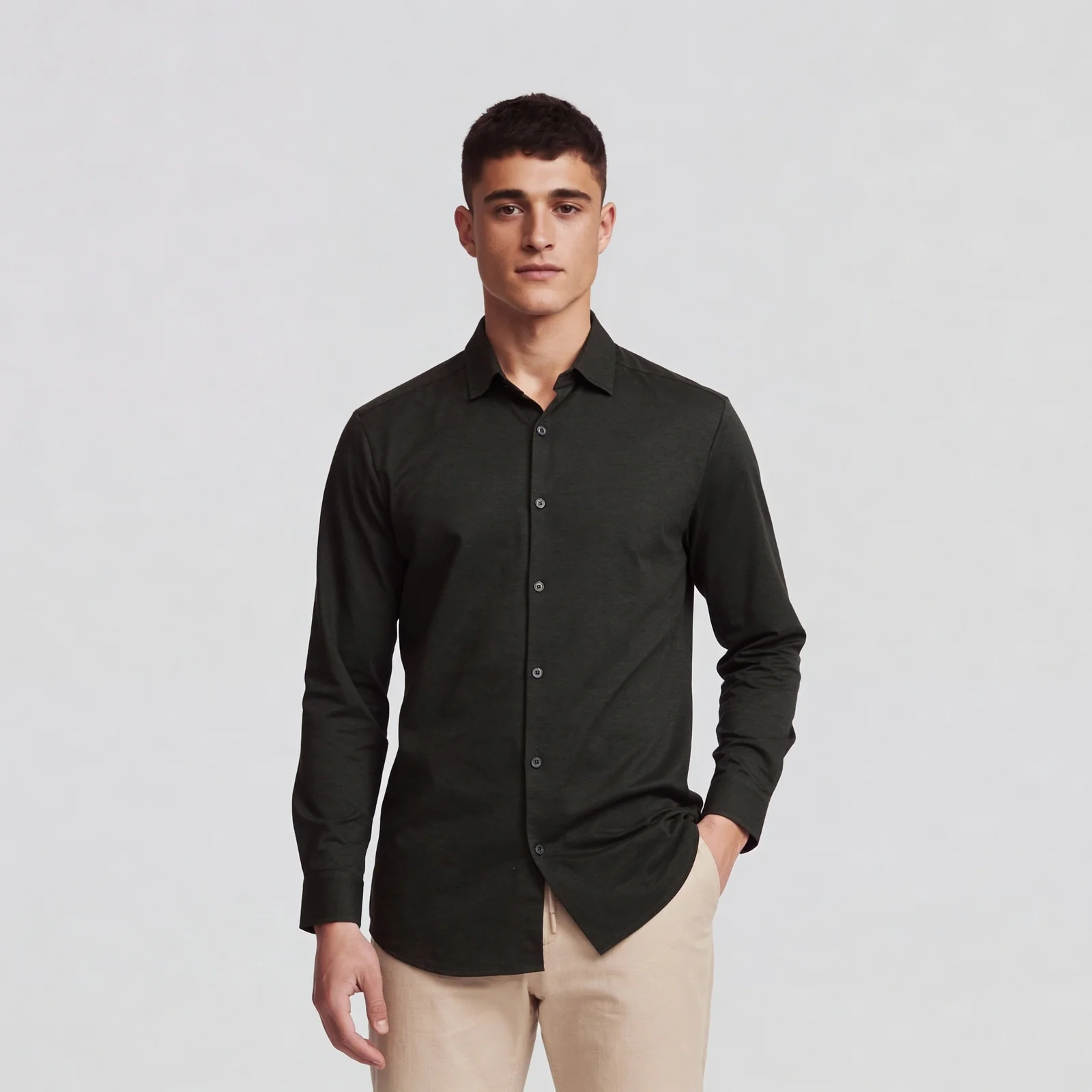 Travelator™ 2025 Shirt - 4-Way Ultra Stretch Slim Fit Wash & Wear - "Zero Top Stitch" - Saville Row Finish Full Sleeves- Made For Travel - Image 47