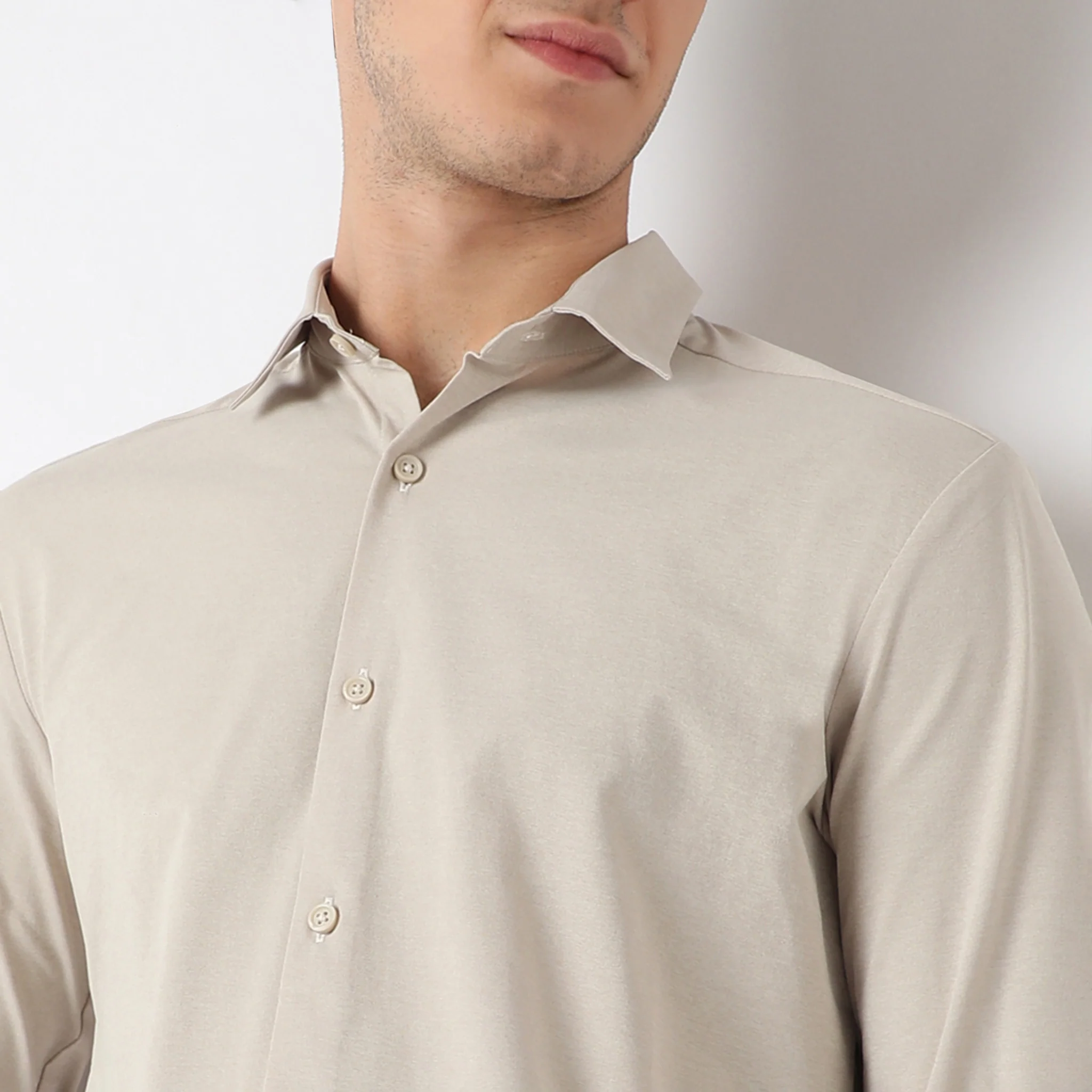 Travelator™ 2025 Shirt - 4-Way Ultra Stretch Slim Fit Wash & Wear - "Zero Top Stitch" - Saville Row Finish Full Sleeves- Made For Travel - Image 9