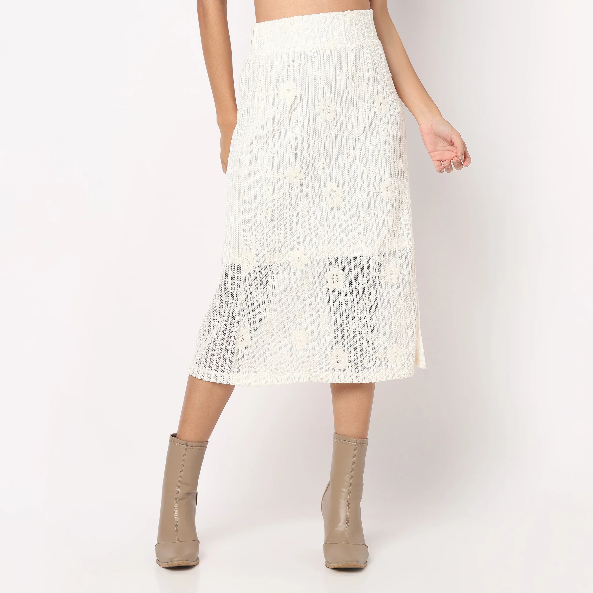 Slim Fit Pencil Skirt - Image 2