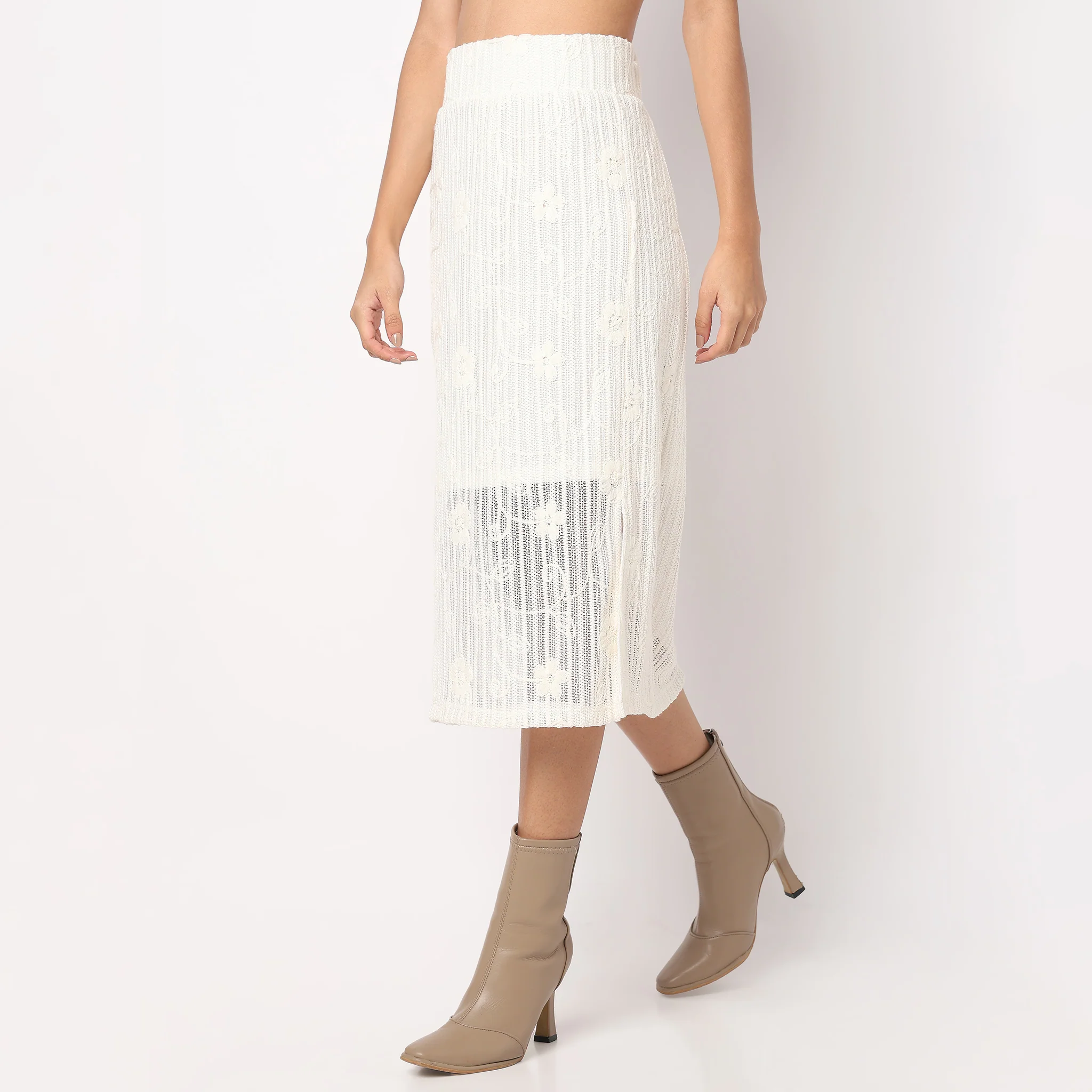 Slim Fit Pencil Skirt - Image 5