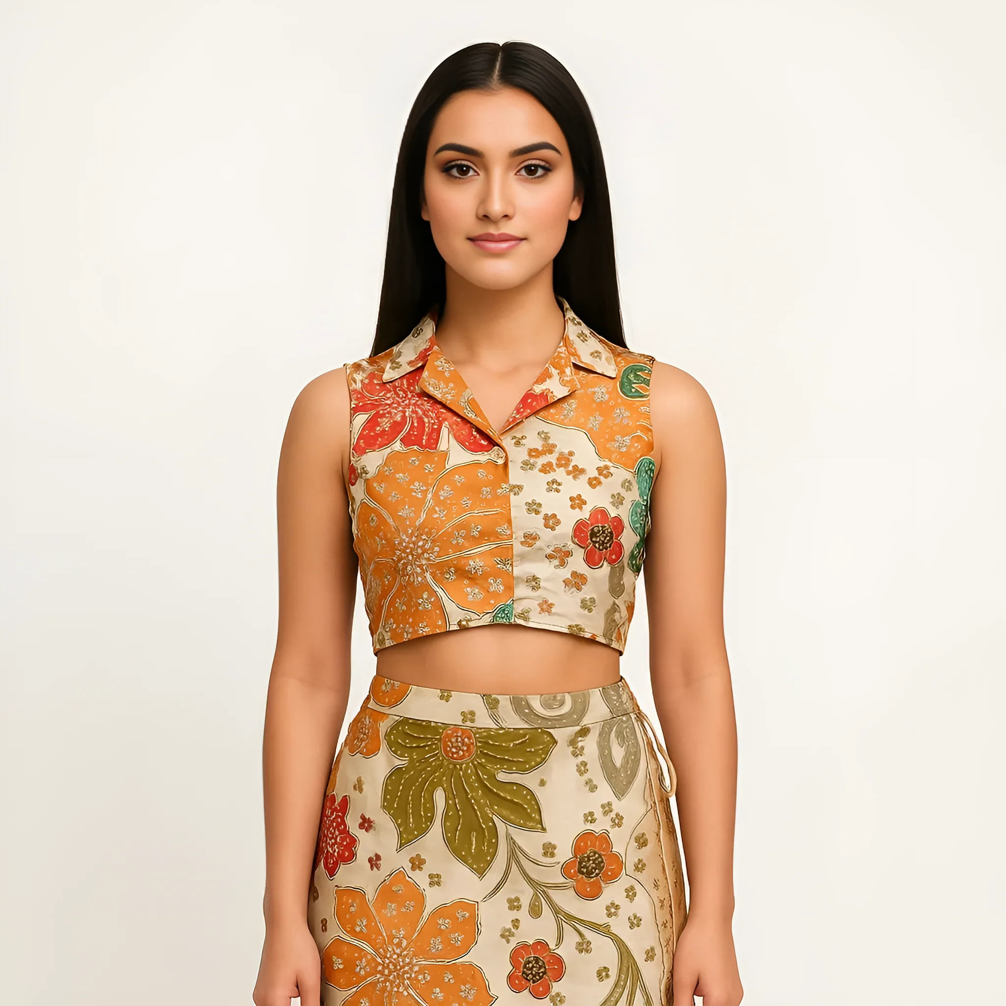 Slim Fit Printed Crop Top - Image 2