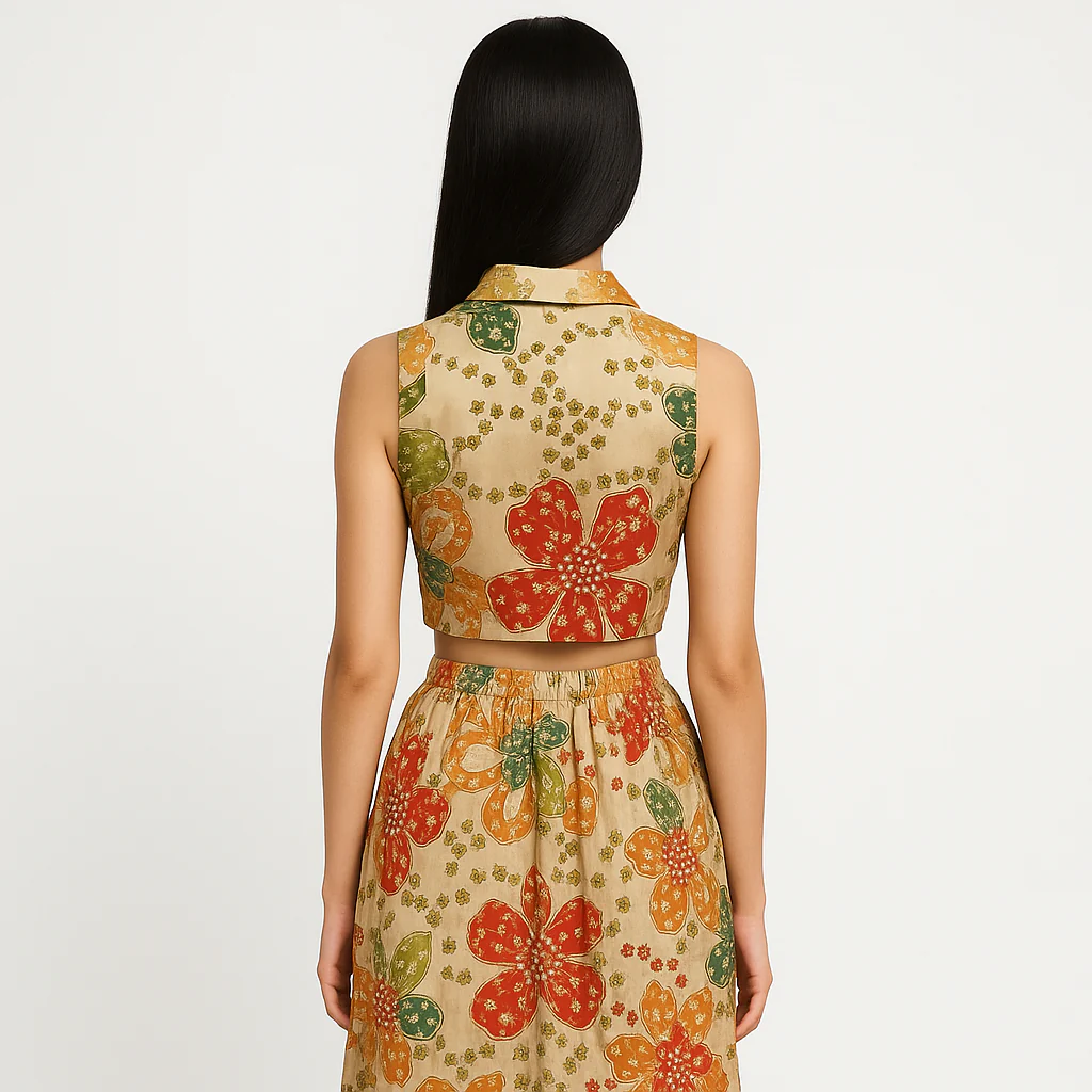 Slim Fit Printed Crop Top - Image 3
