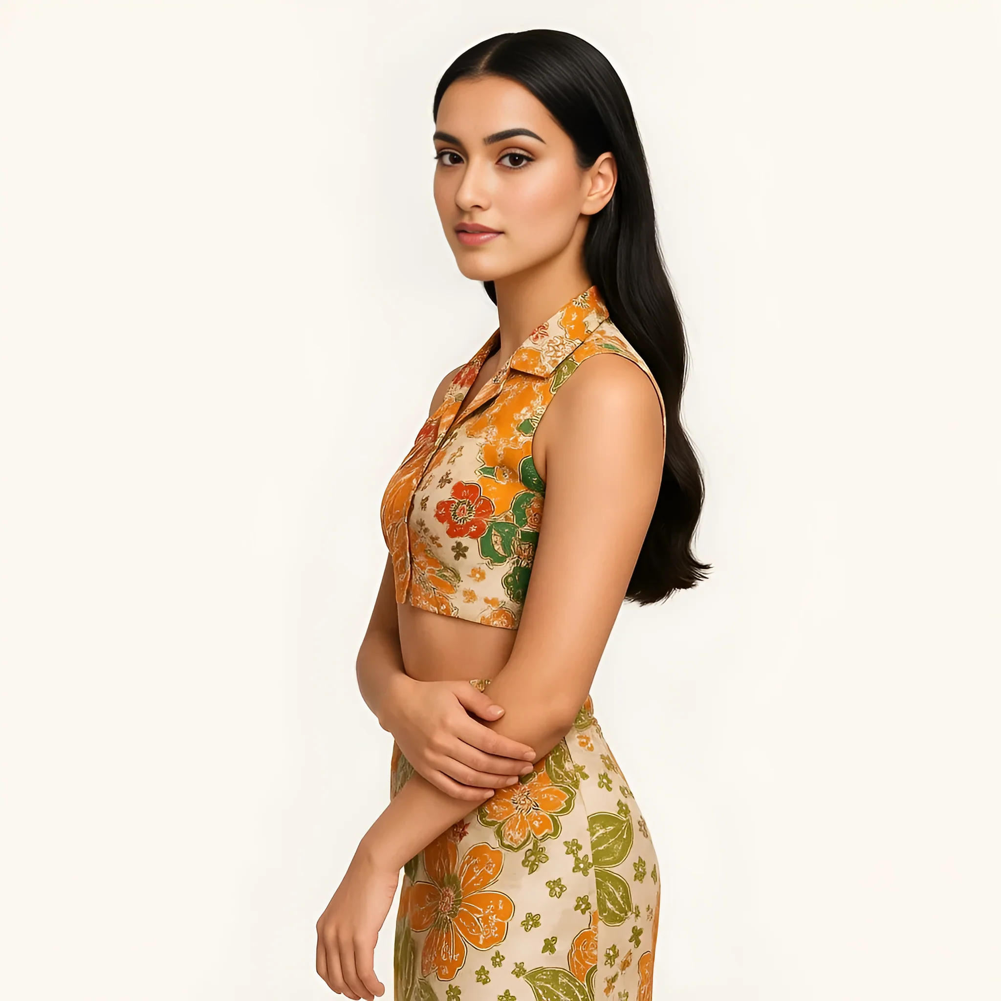 Slim Fit Printed Crop Top - Image 4