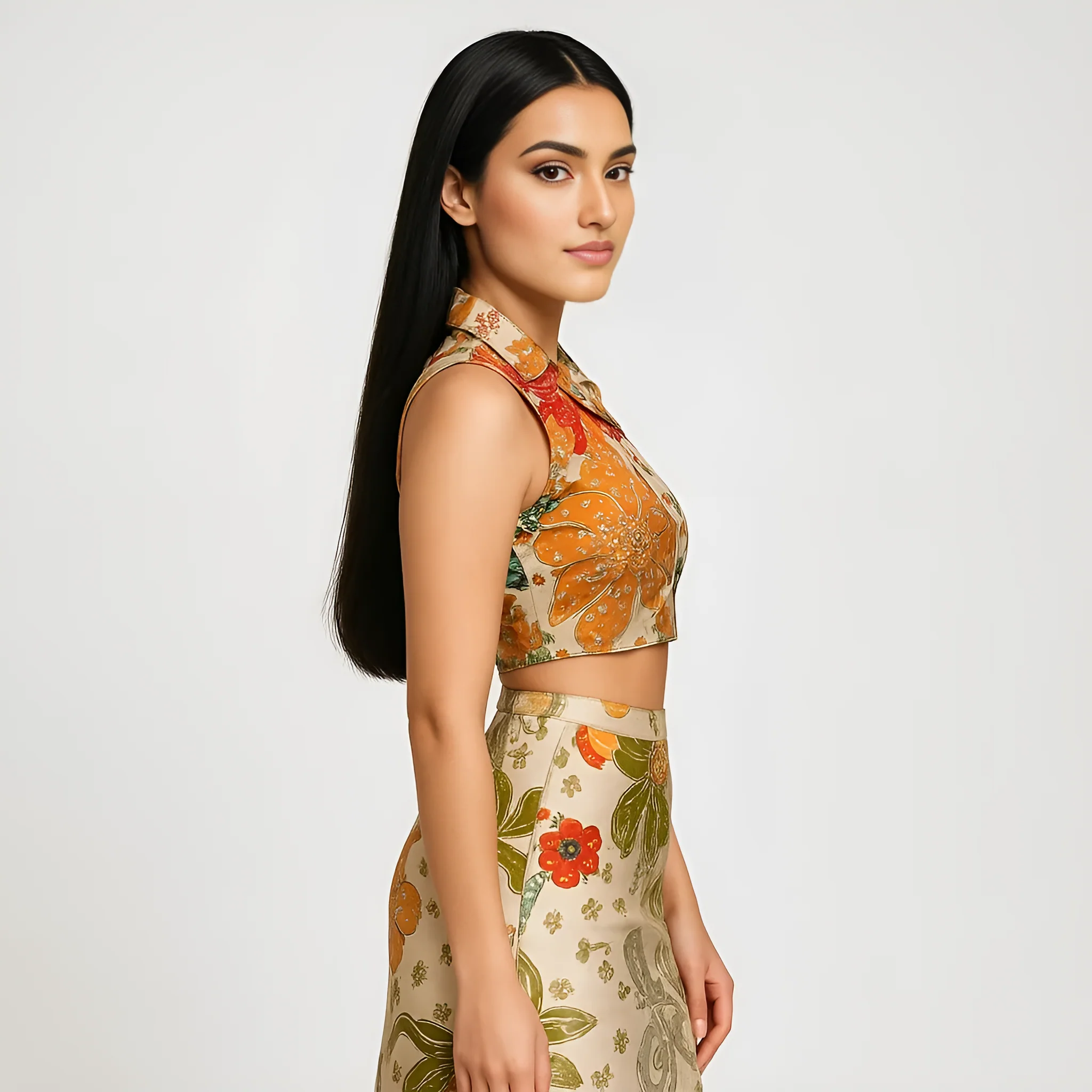 Slim Fit Printed Crop Top - Image 5