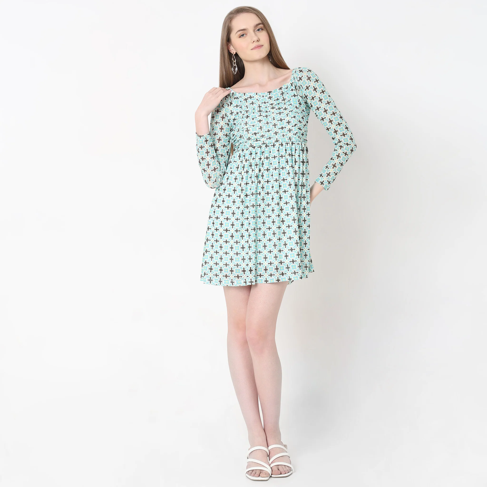 Slim Fit Printed Dress - Image 2