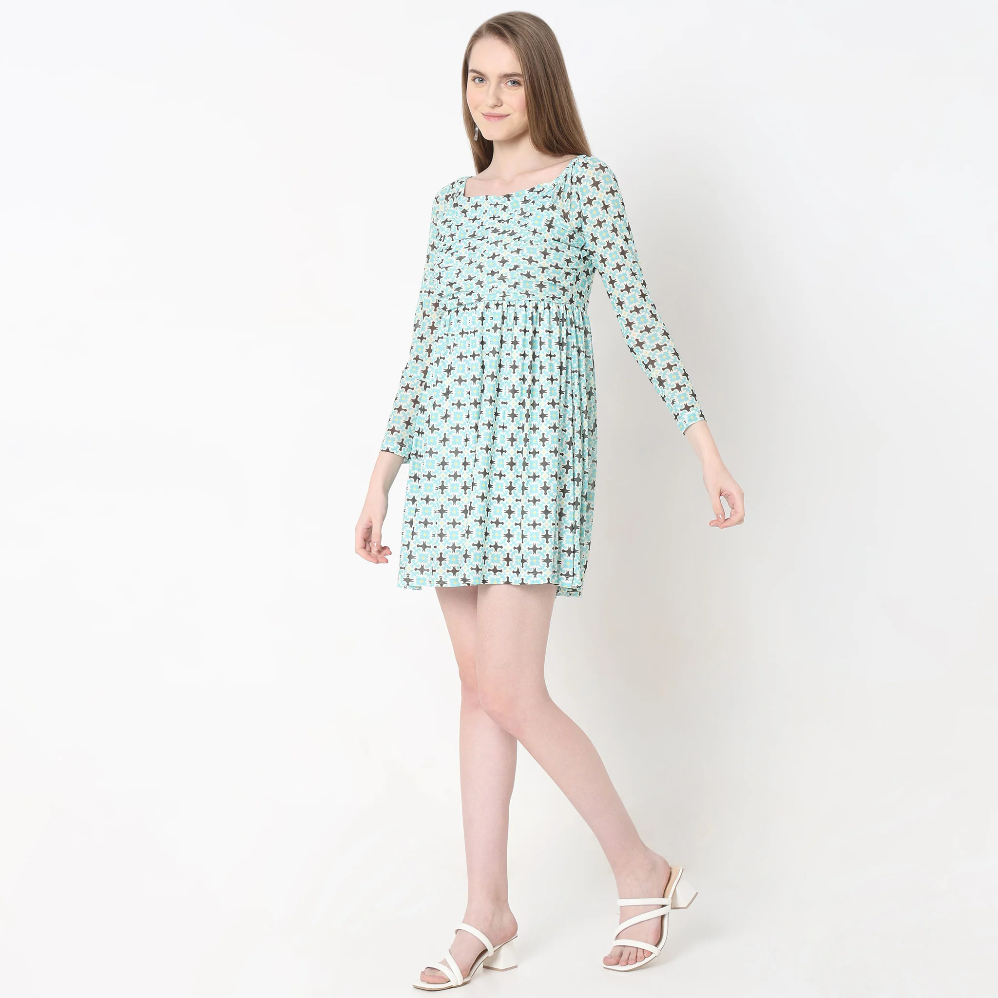 Slim Fit Printed Dress - Image 5