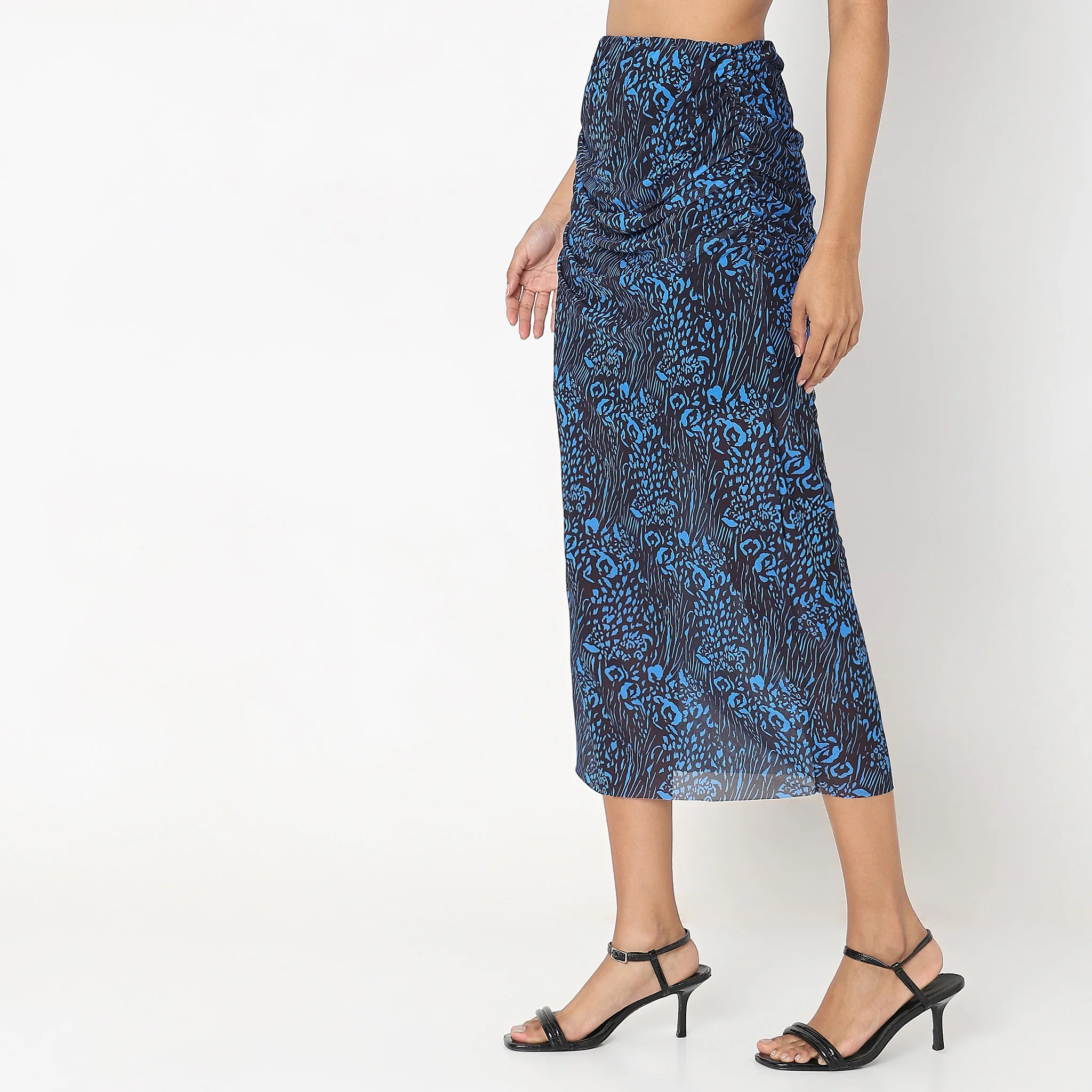 Slim Fit Printed High Rise Skirt - Image 5
