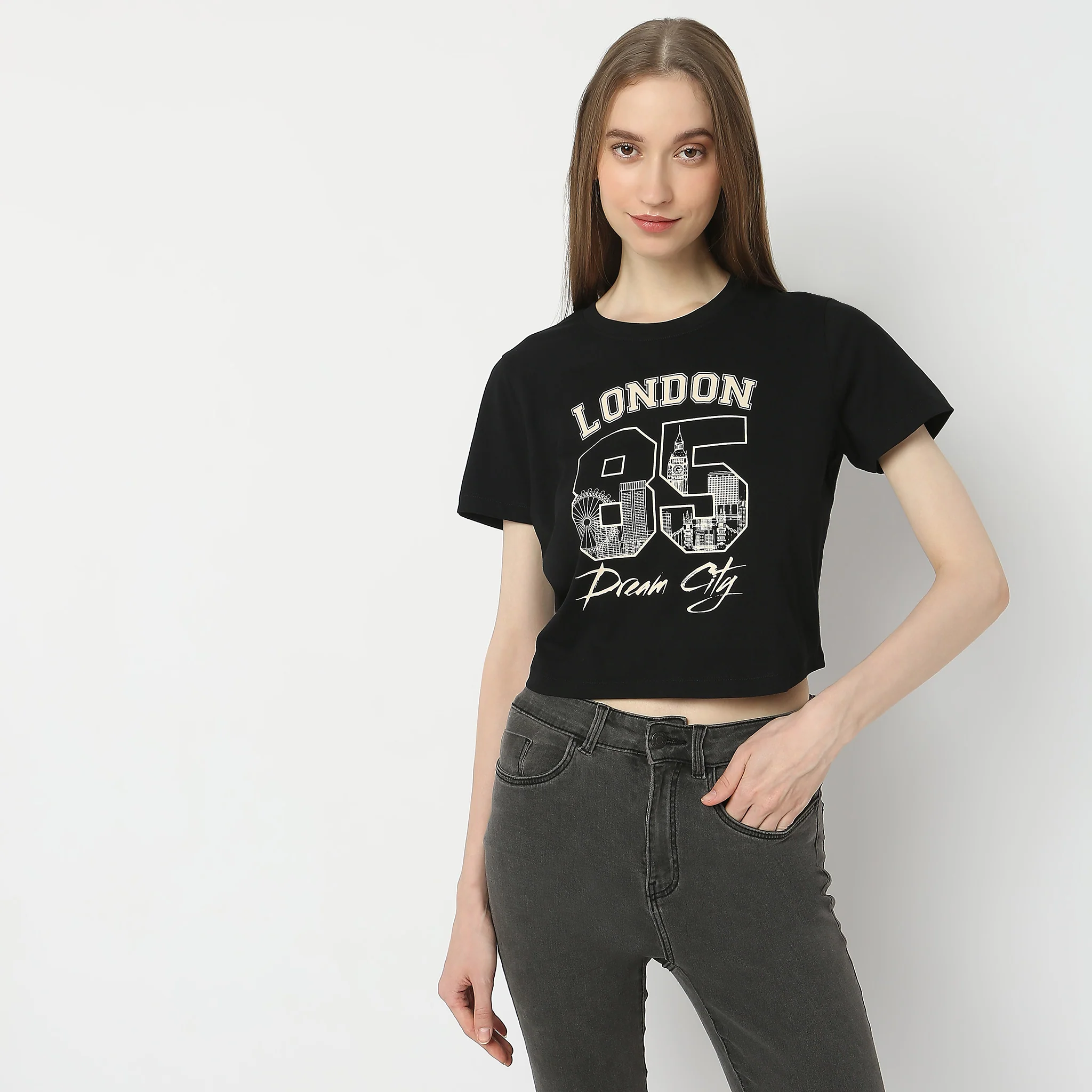 Slim Fit Printed T-Shirt - Image 2