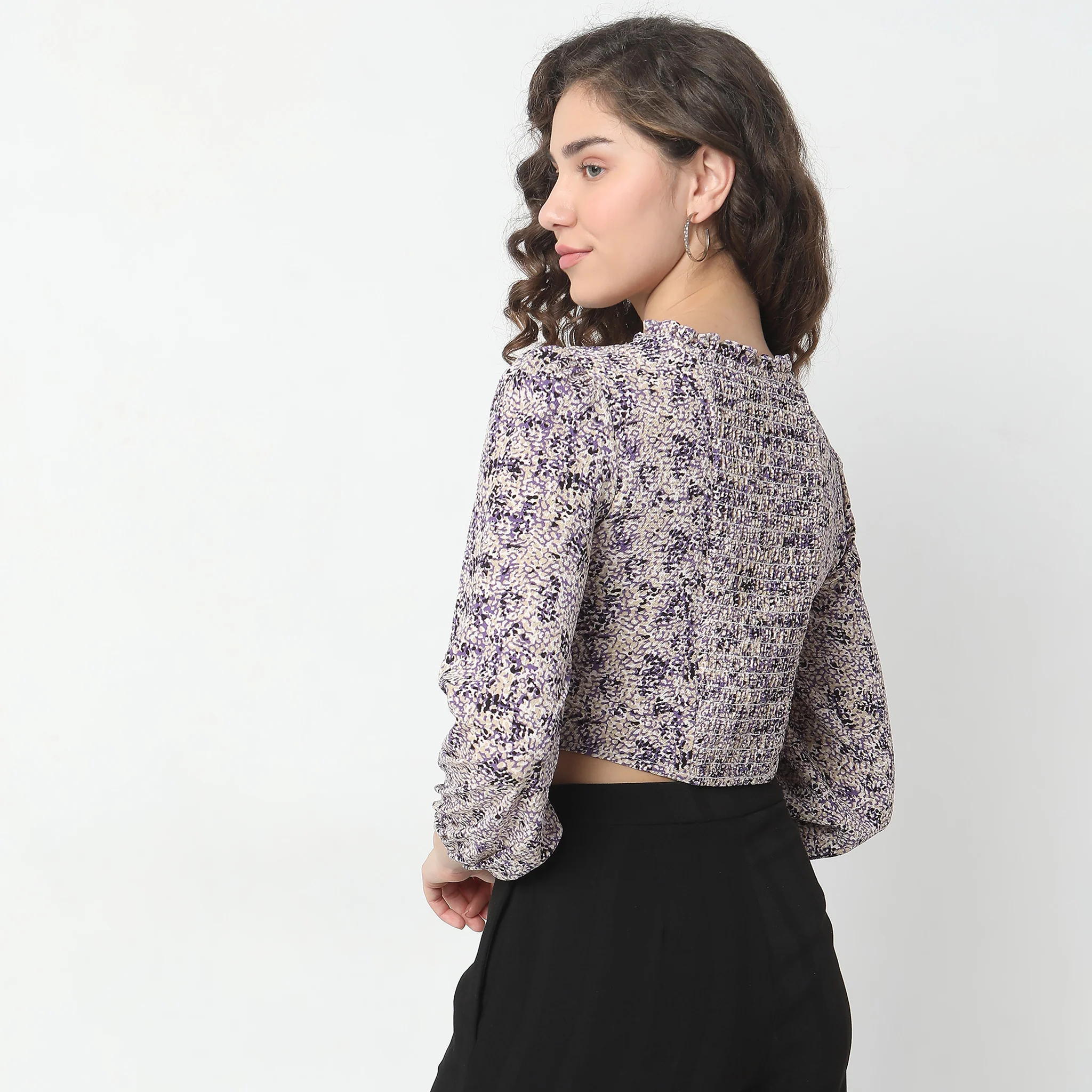 Slim Fit Printed Top - Image 3