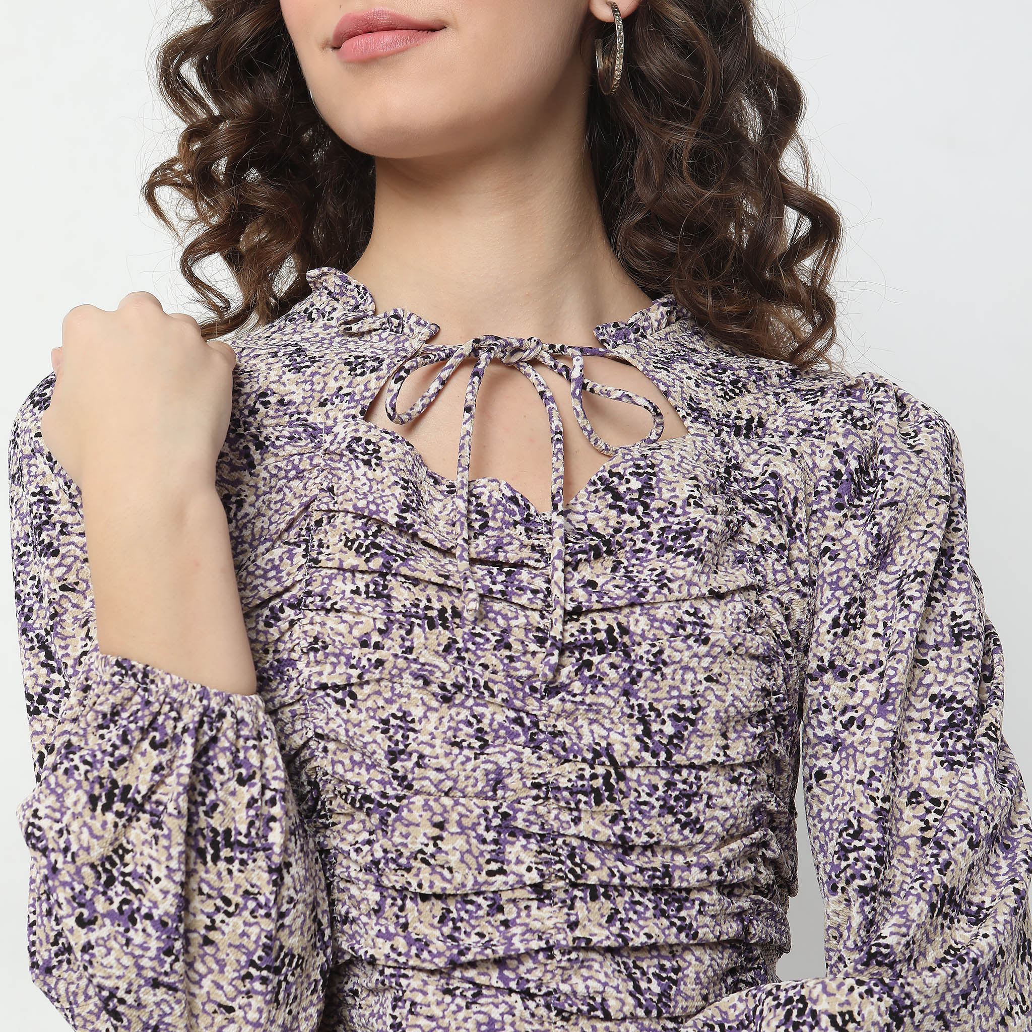 Slim Fit Printed Top - Image 4