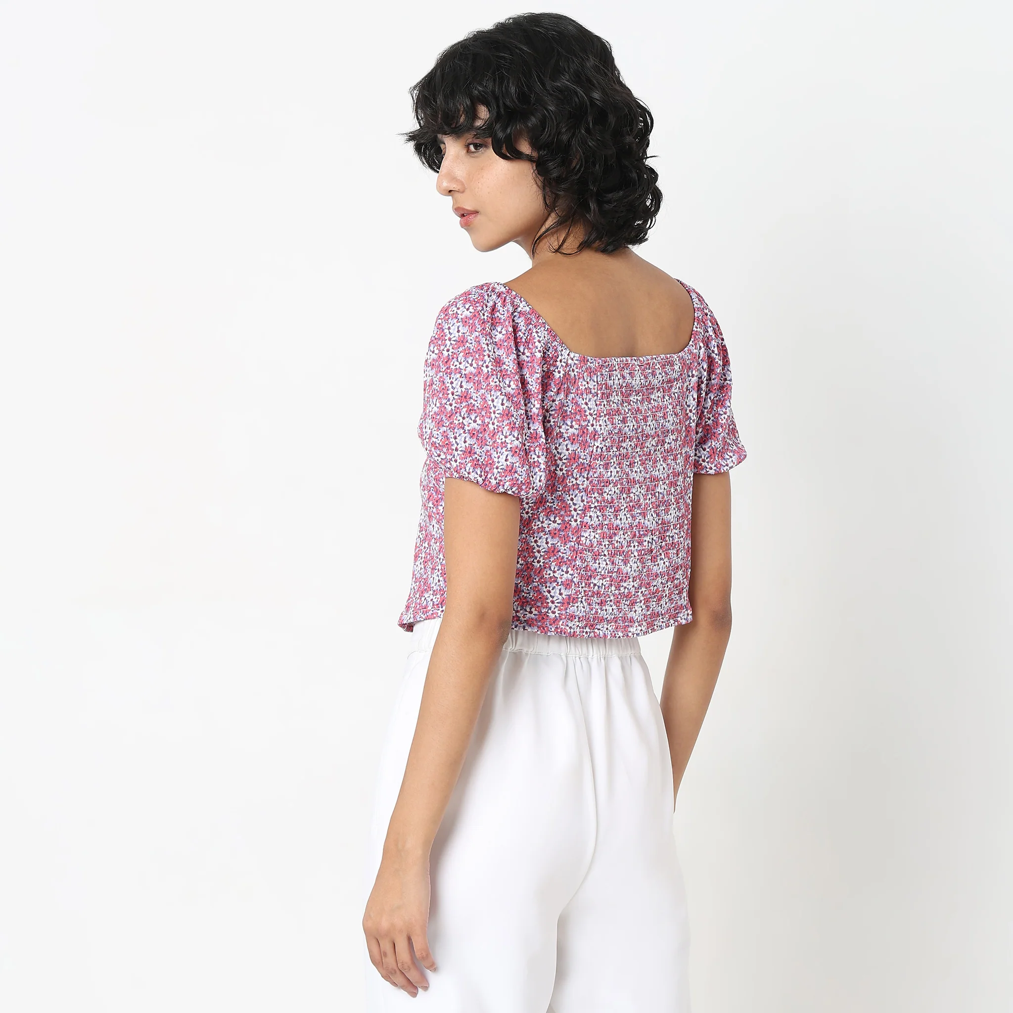 Slim Fit Printed Top - Image 3