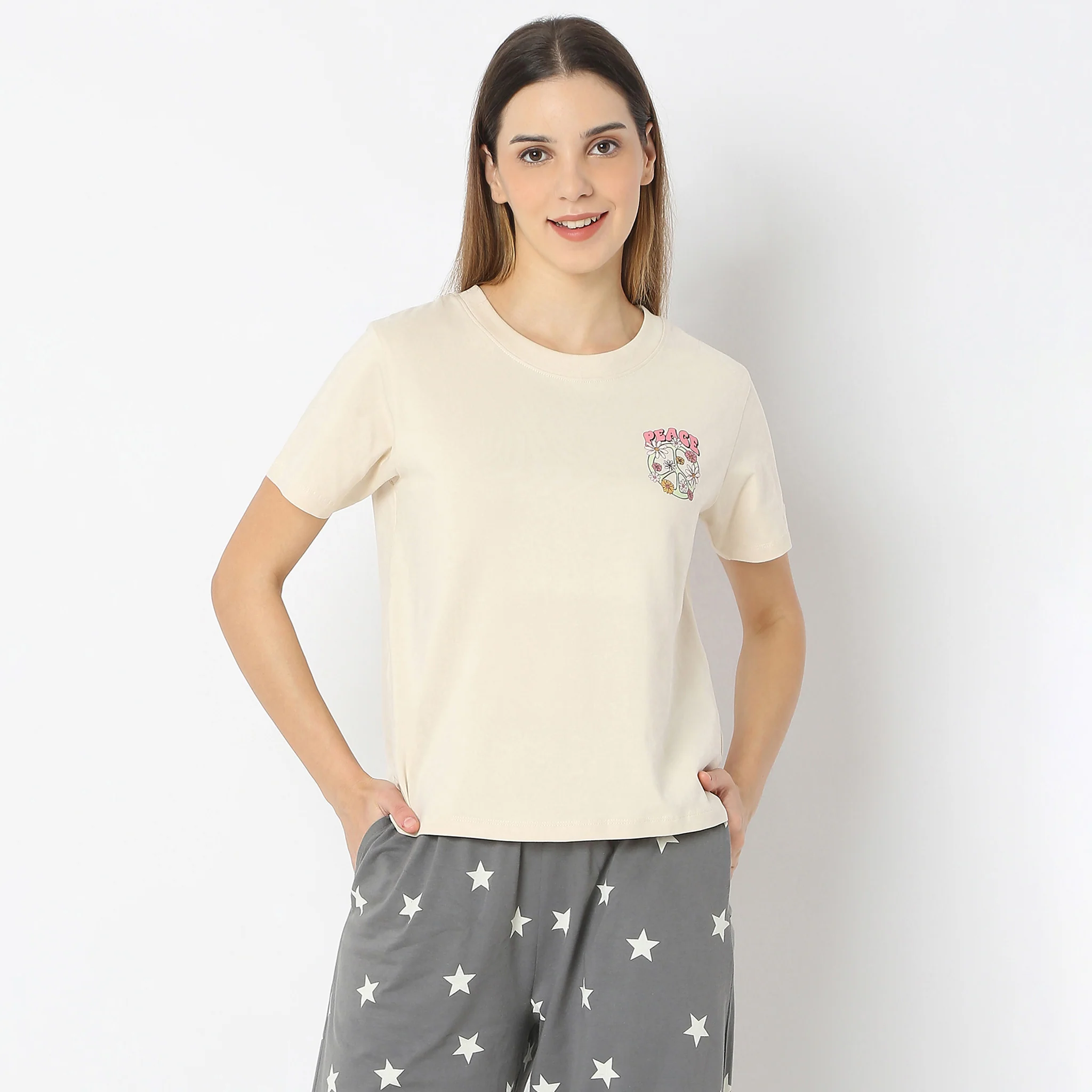 Slim Fit Short Length Graphic T-Shirt - Image 2