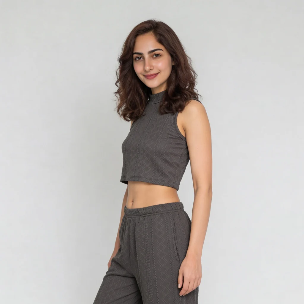 Slim Fit Sleeveless Crop Top - Image 10