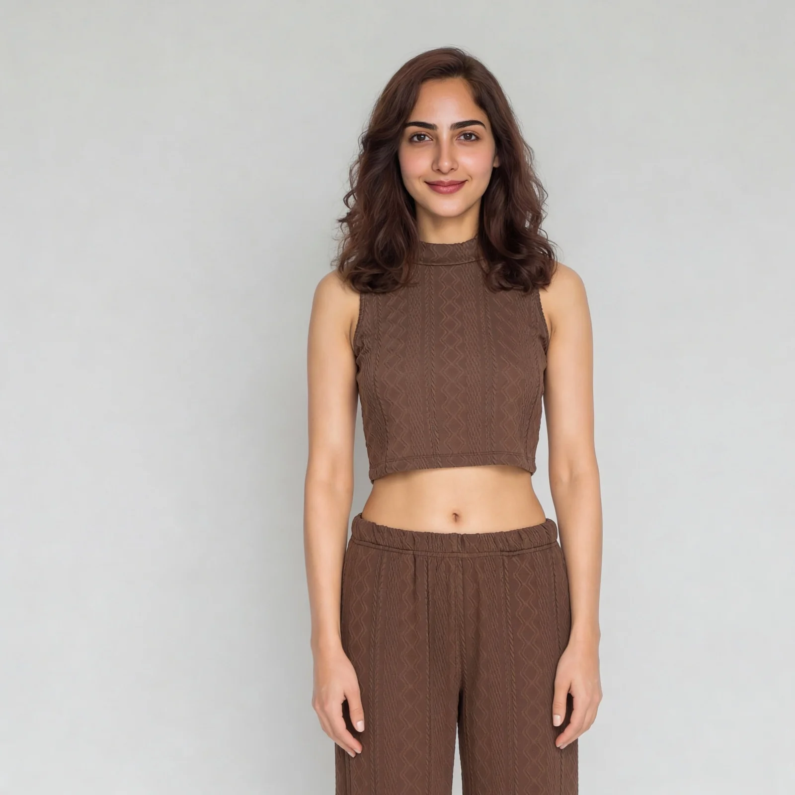 Slim Fit Sleeveless Crop Top - Image 2