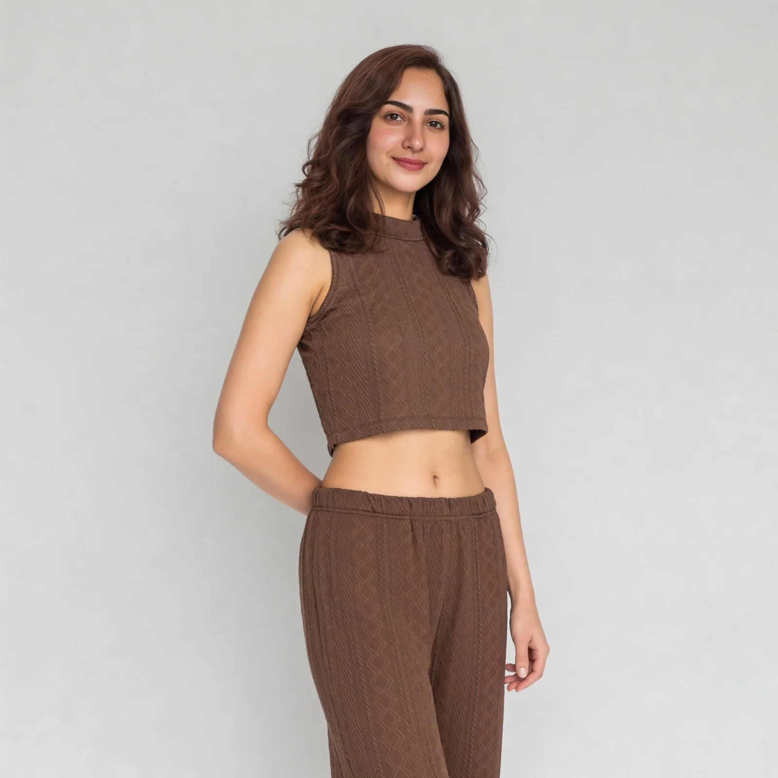 Slim Fit Sleeveless Crop Top - Image 5