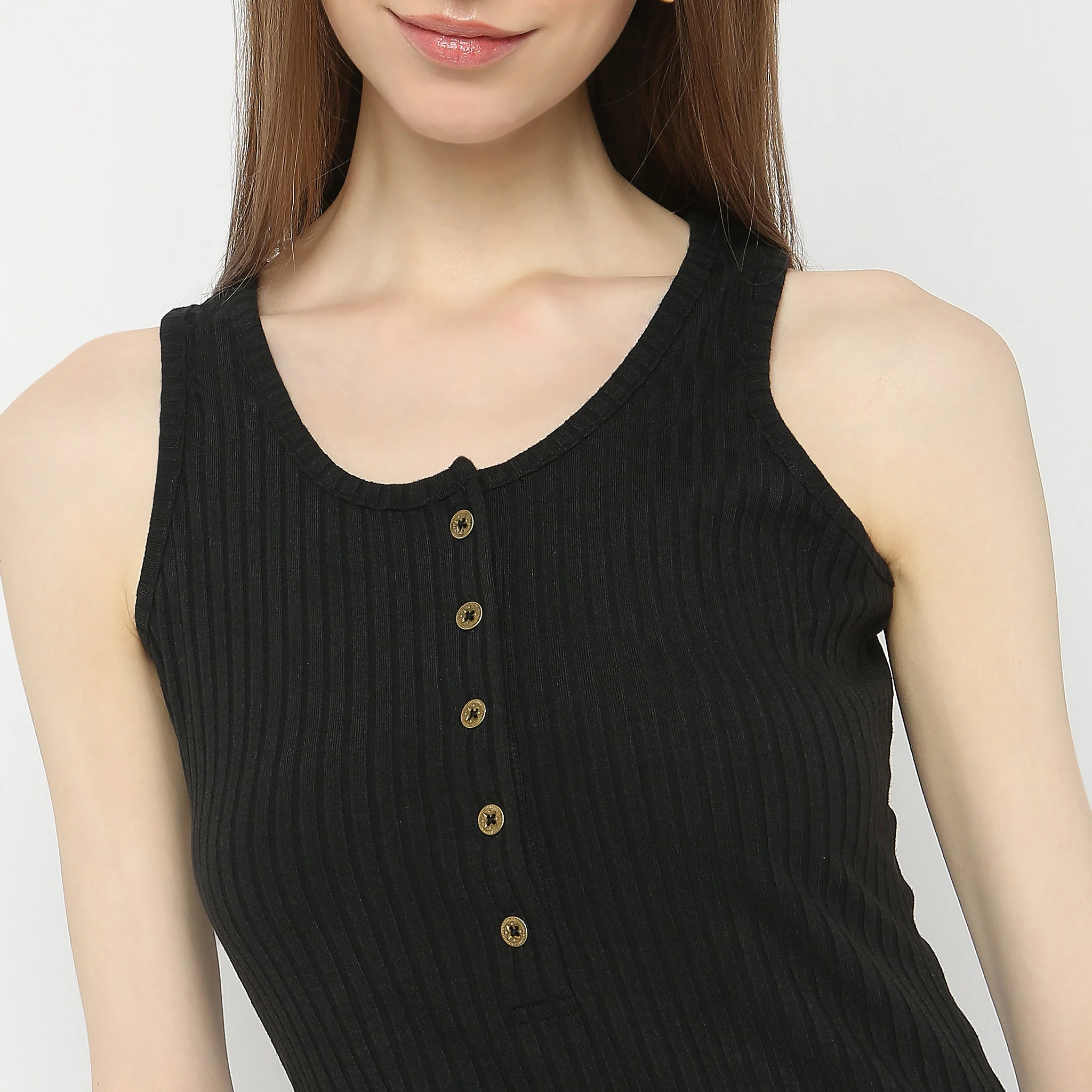 Slim Fit Solid Dress - Image 4