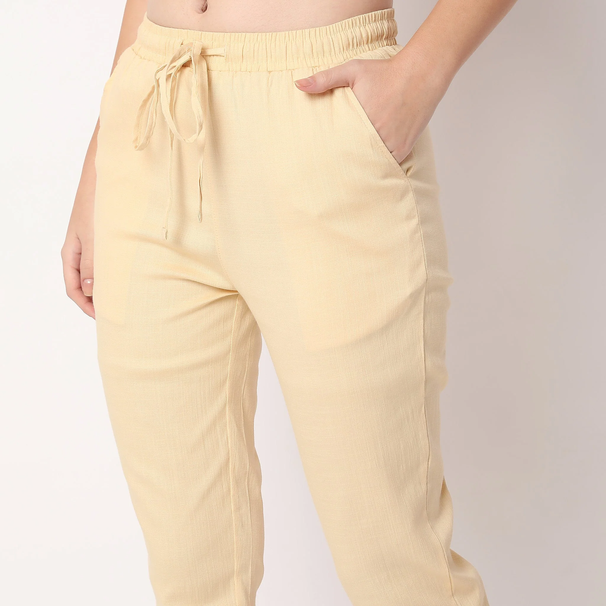Slim Fit Solid Ethnic Snug Pants - Image 14