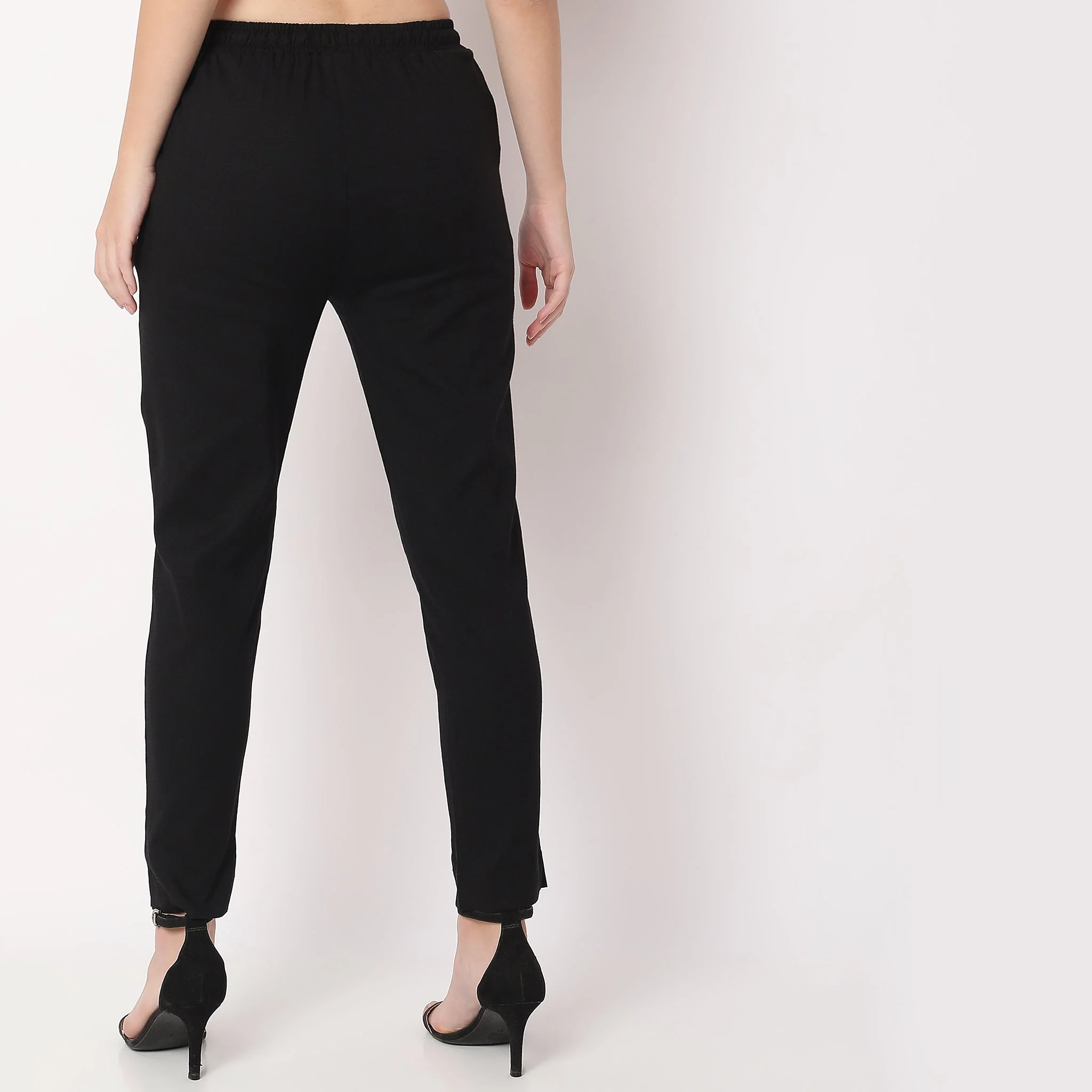 Slim Fit Solid Ethnic Snug Pants - Image 25
