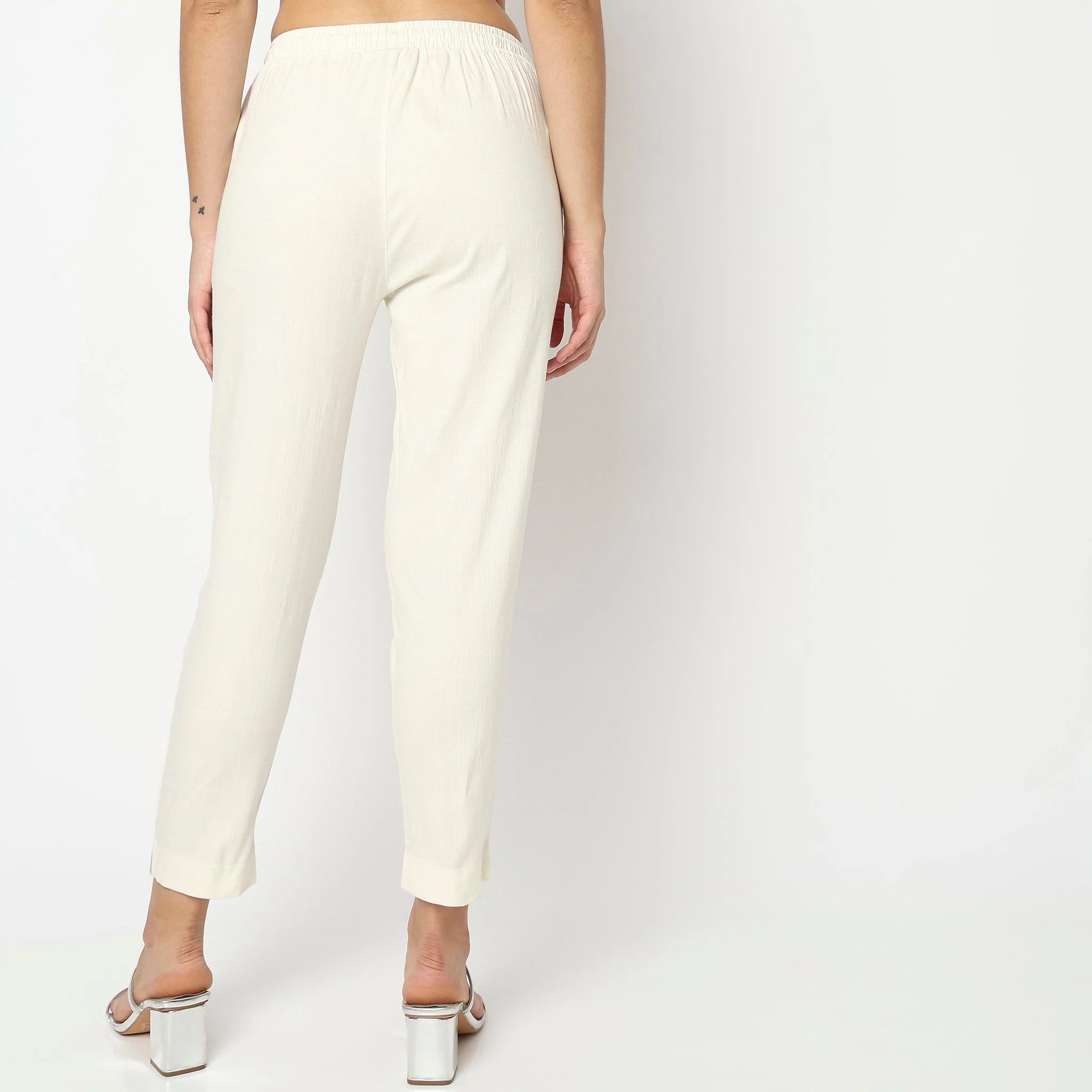 Slim Fit Solid Ethnic Snug Pants - Image 30