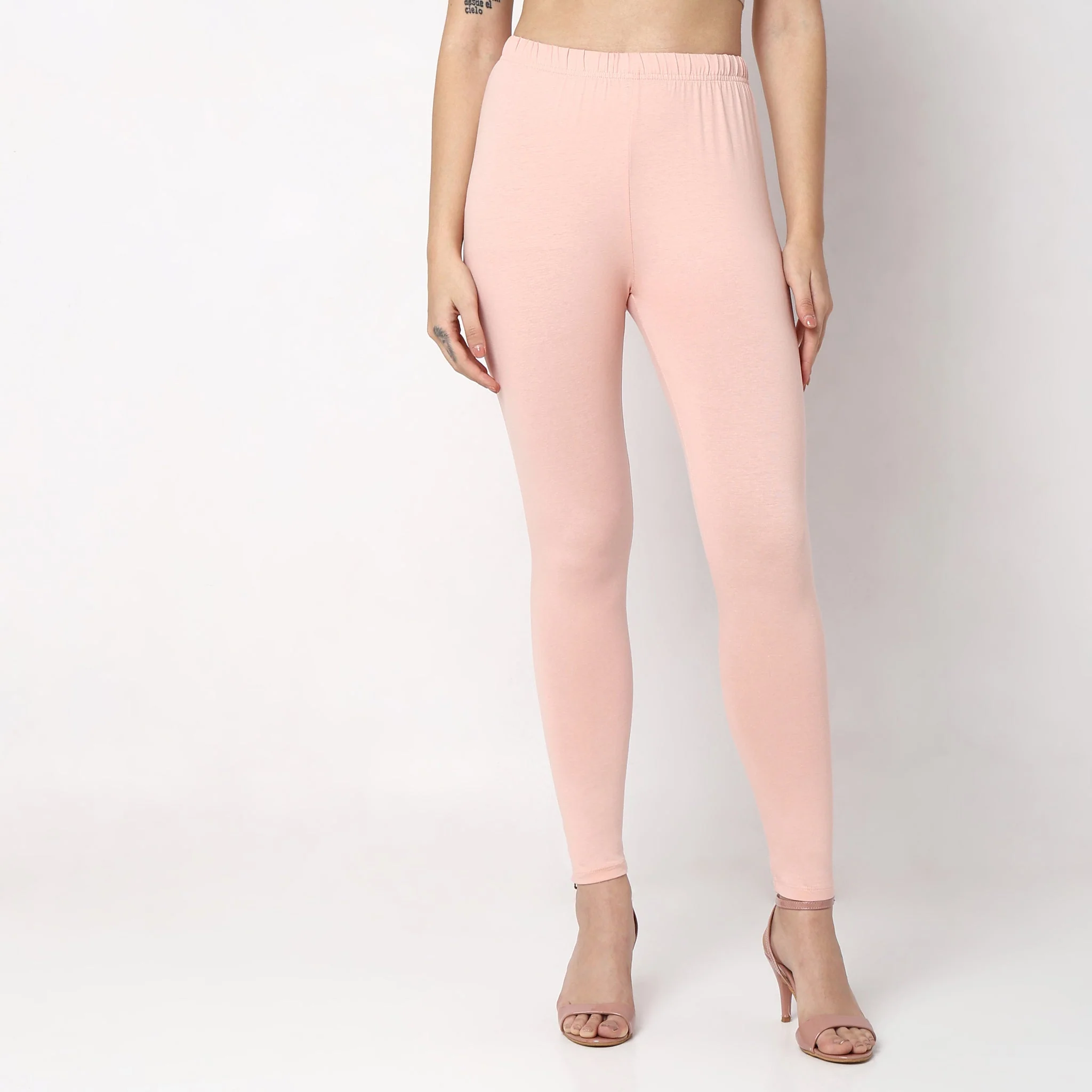 Slim Fit Solid Mid Rise Legging - Image 7