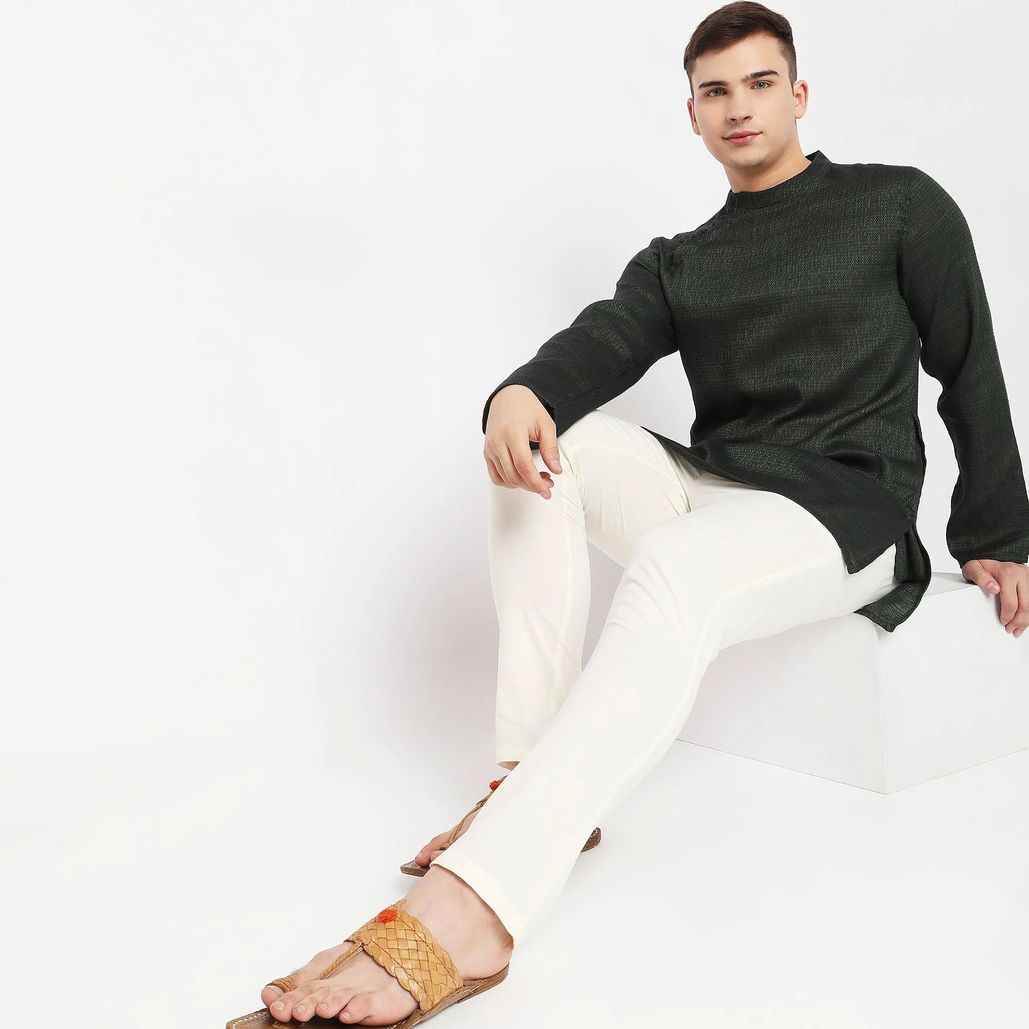 Mid Rise Ankle Length Ethnic Pant