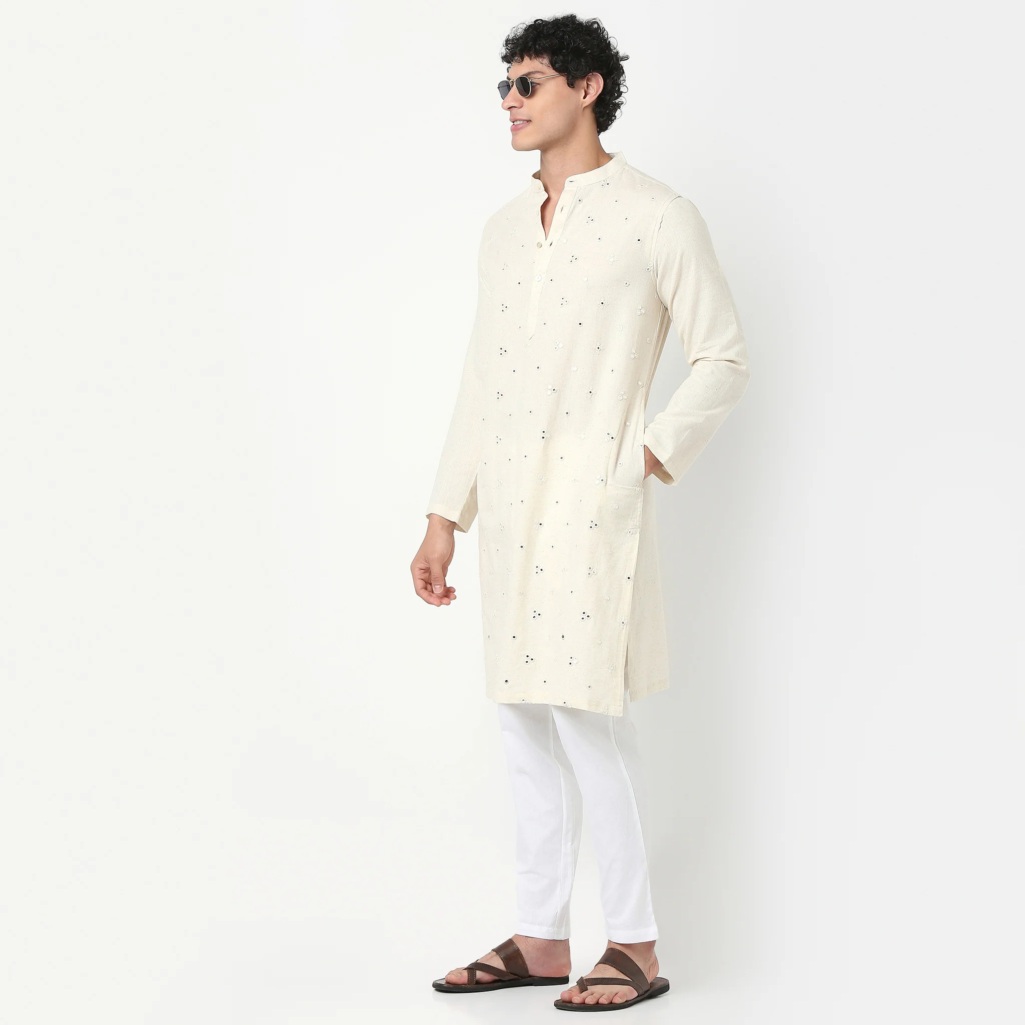 Mid Rise Ankle Length Ethnic Pant - Image 11